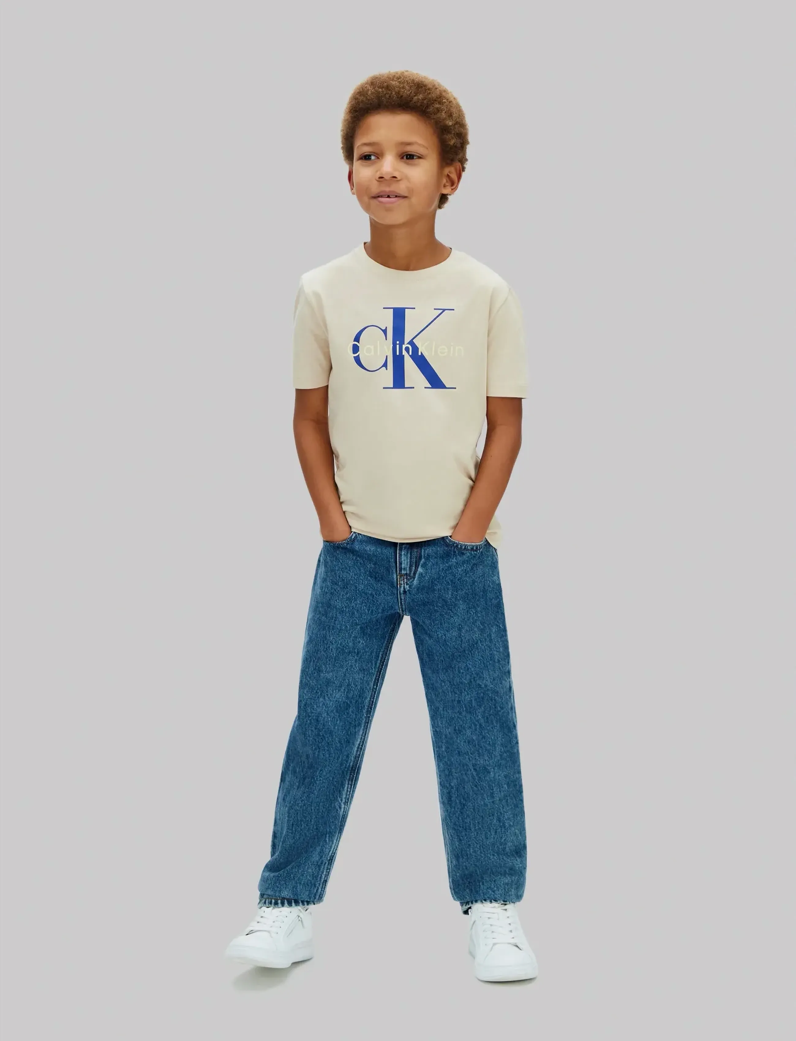 Calvin Klein - CK MONO LOGO SS T-SHIRT - kortærmede t-shirts - oatmeal 13-0401 tcx - 2