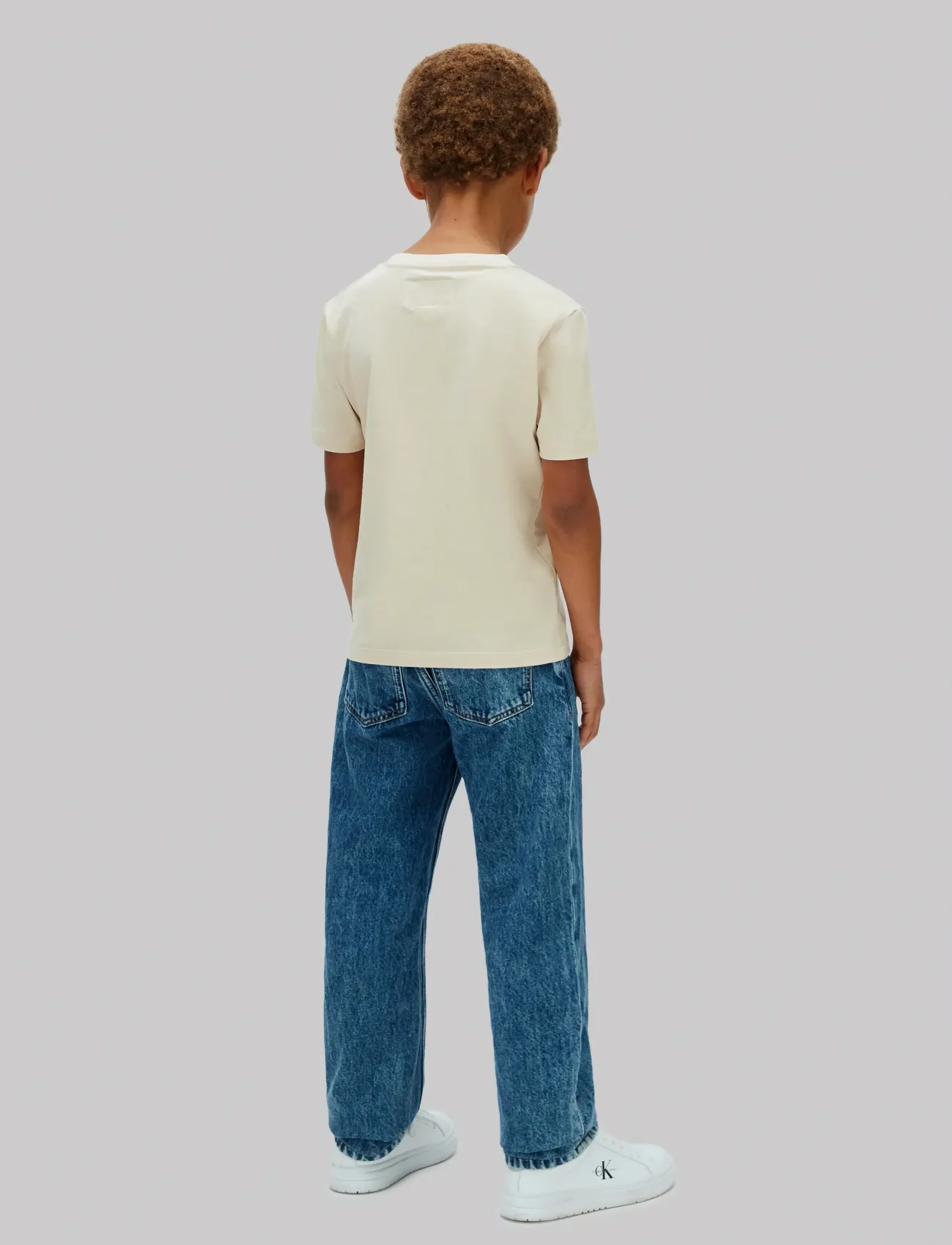 Calvin Klein - CK MONO LOGO SS T-SHIRT - kortærmede t-shirts - oatmeal 13-0401 tcx - 3