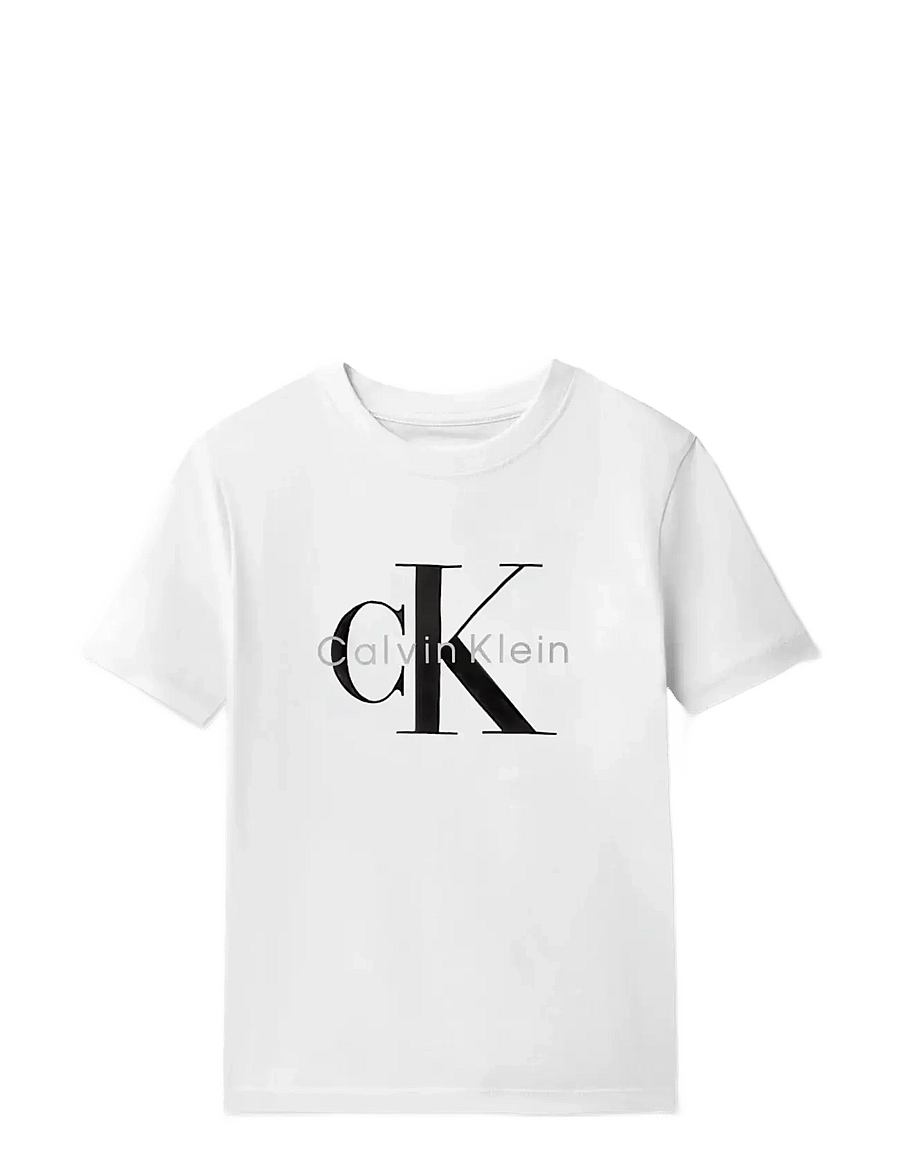 Calvin Klein - CK MONO LOGO SS T-SHIRT - kurzärmelige - white 11-0601 tcx - 1