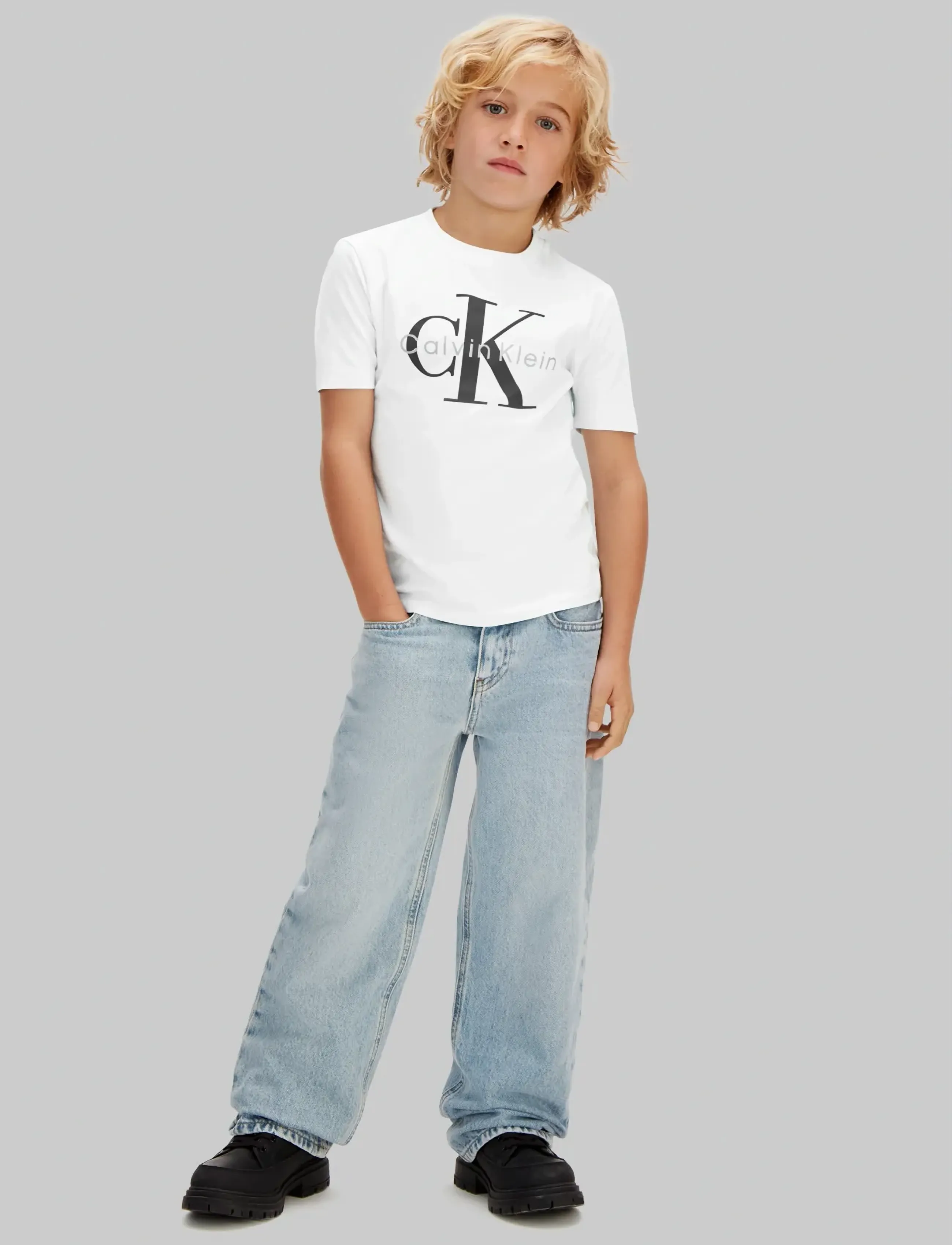 Calvin Klein - CK MONO LOGO SS T-SHIRT - t-shirts à manches courtes - white 11-0601 tcx - 2