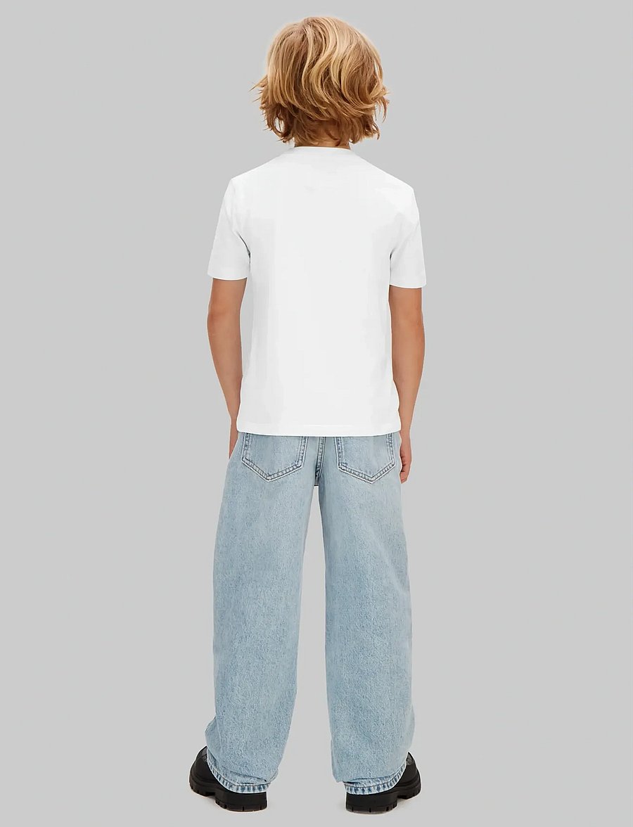Calvin Klein - CK MONO LOGO SS T-SHIRT - kurzärmelige - white 11-0601 tcx - 3