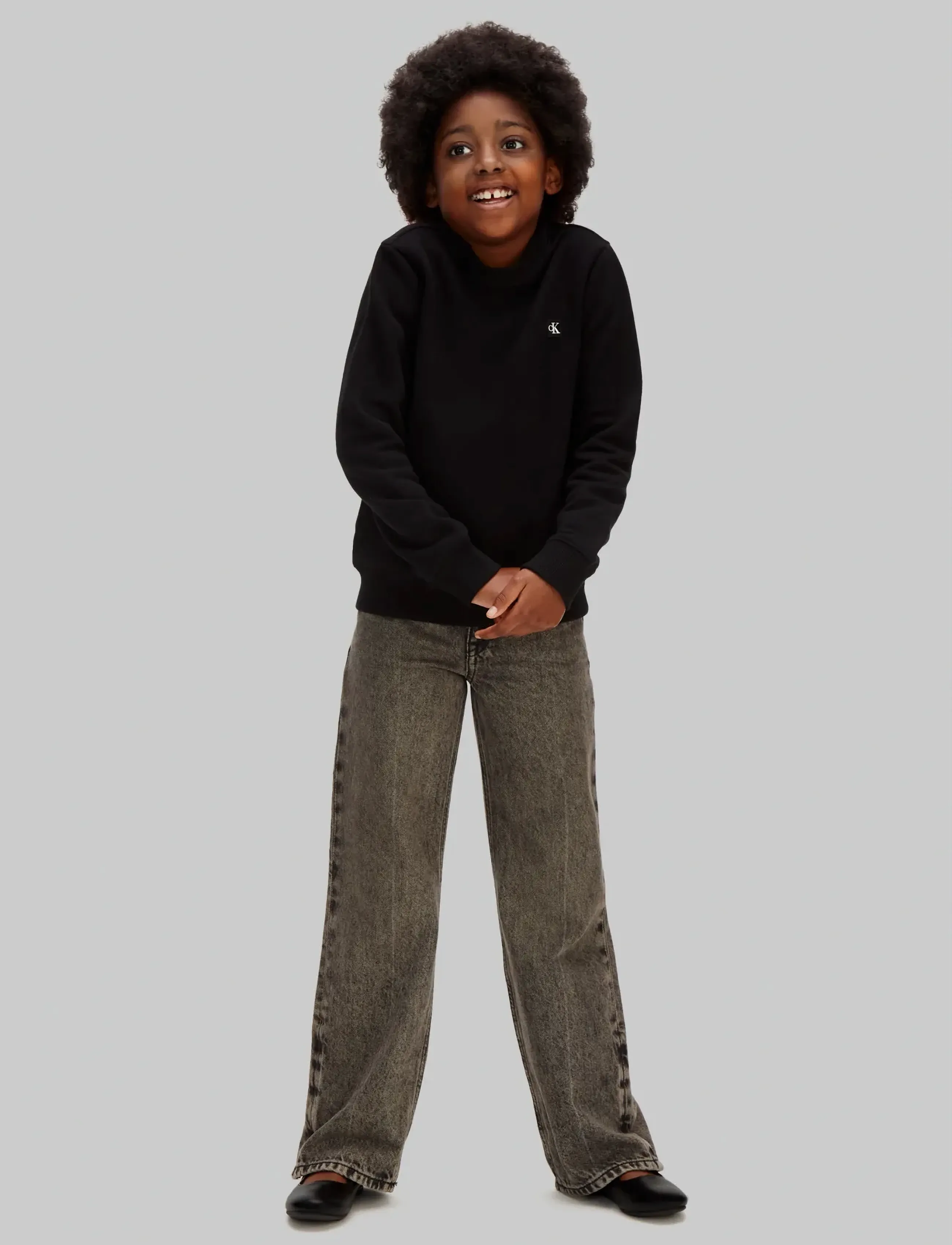 Calvin Klein - MINI BADGE REG CN - sweatshirts - black [csi] 25cw1000175ck - 4