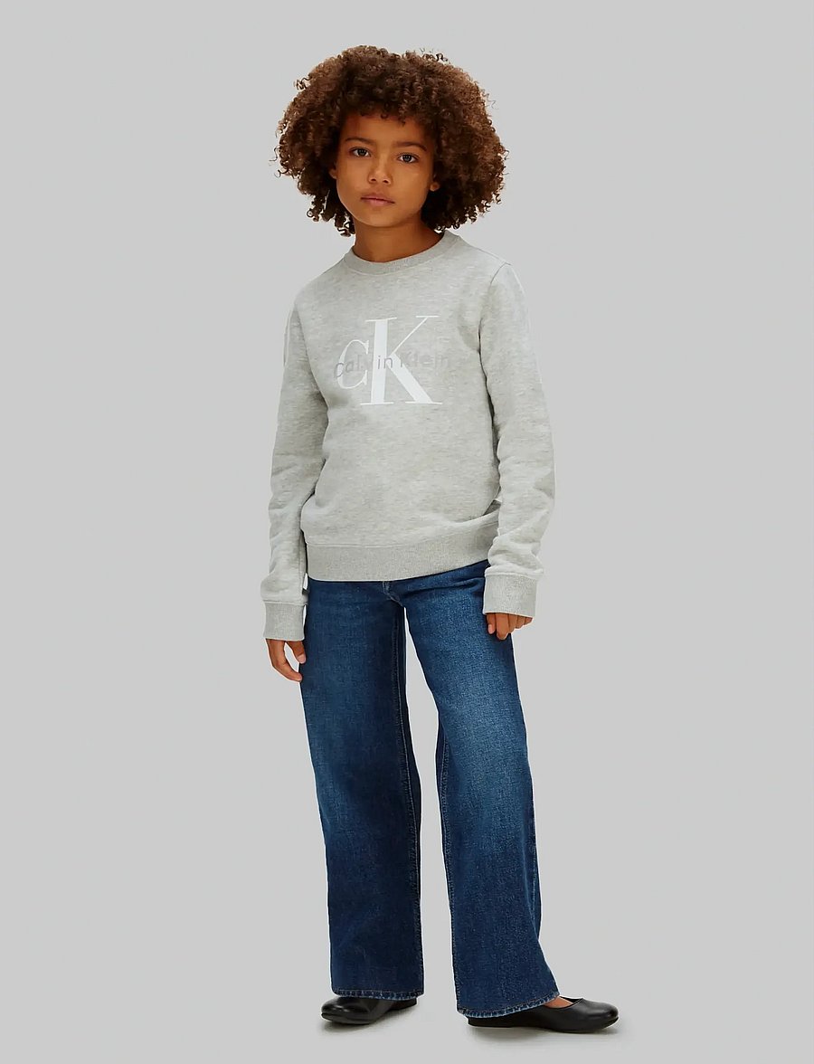 Calvin Klein - CK MONO LOGO CN - dressipluusid - 3-lt grey ht - 4
