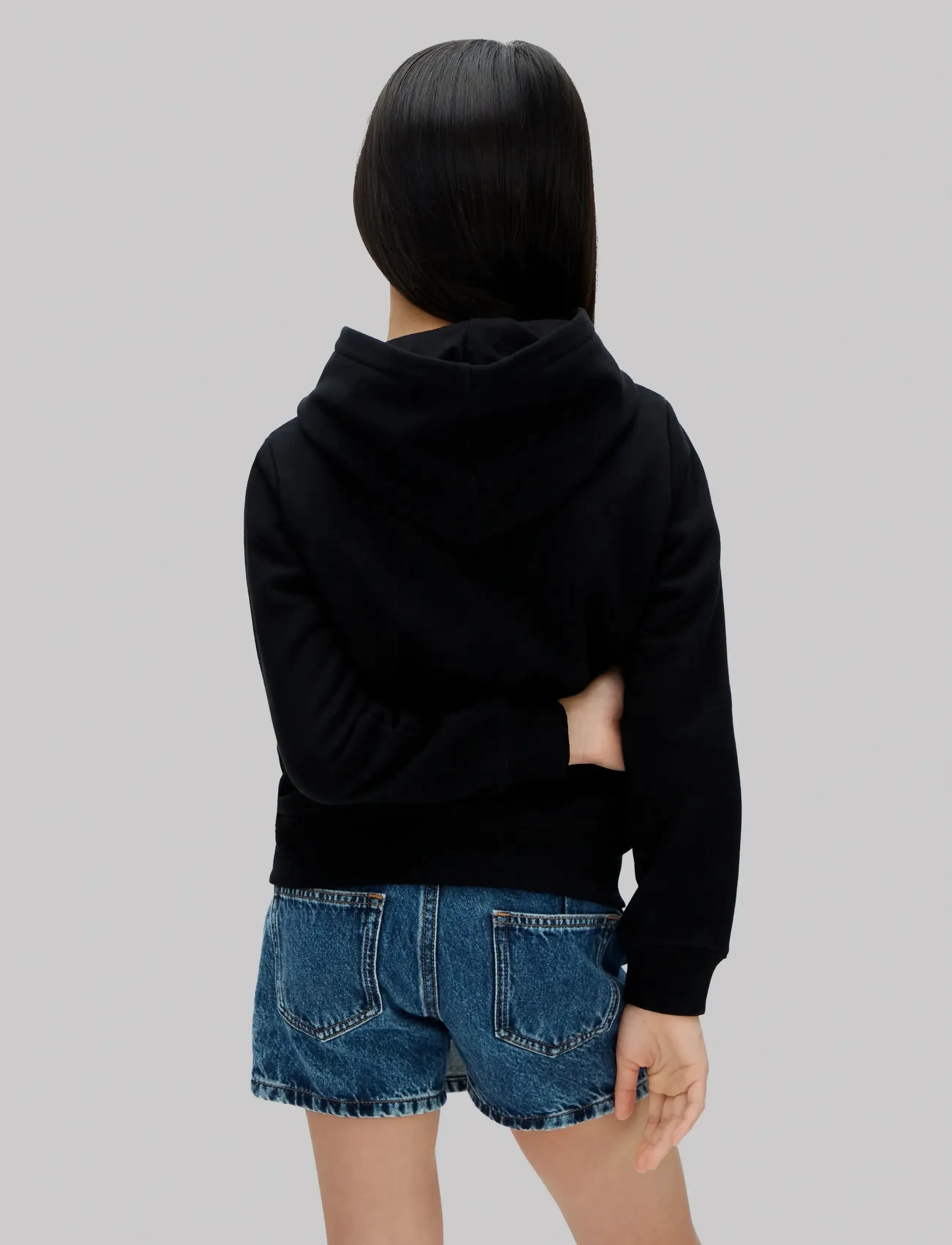 Calvin Klein - INST. LOGO REG. TERRY HOODIE - kapuzenpullover - black [csi] 25cw1000175ck - 3