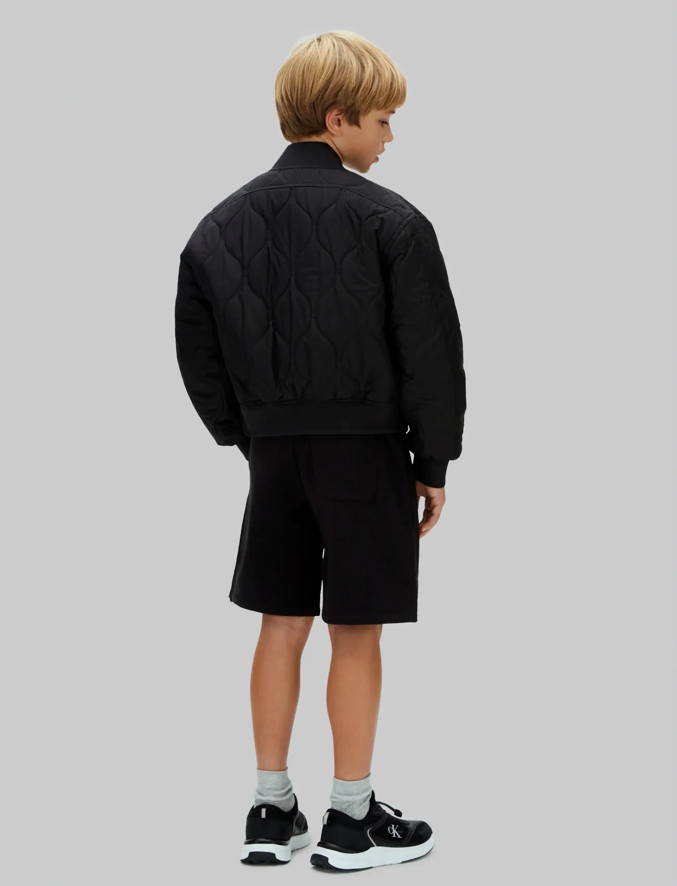 Calvin Klein - MONO LOGO RELAXED SHORTS - sweatshorts - black [csi] 25cw1000175ck - 2