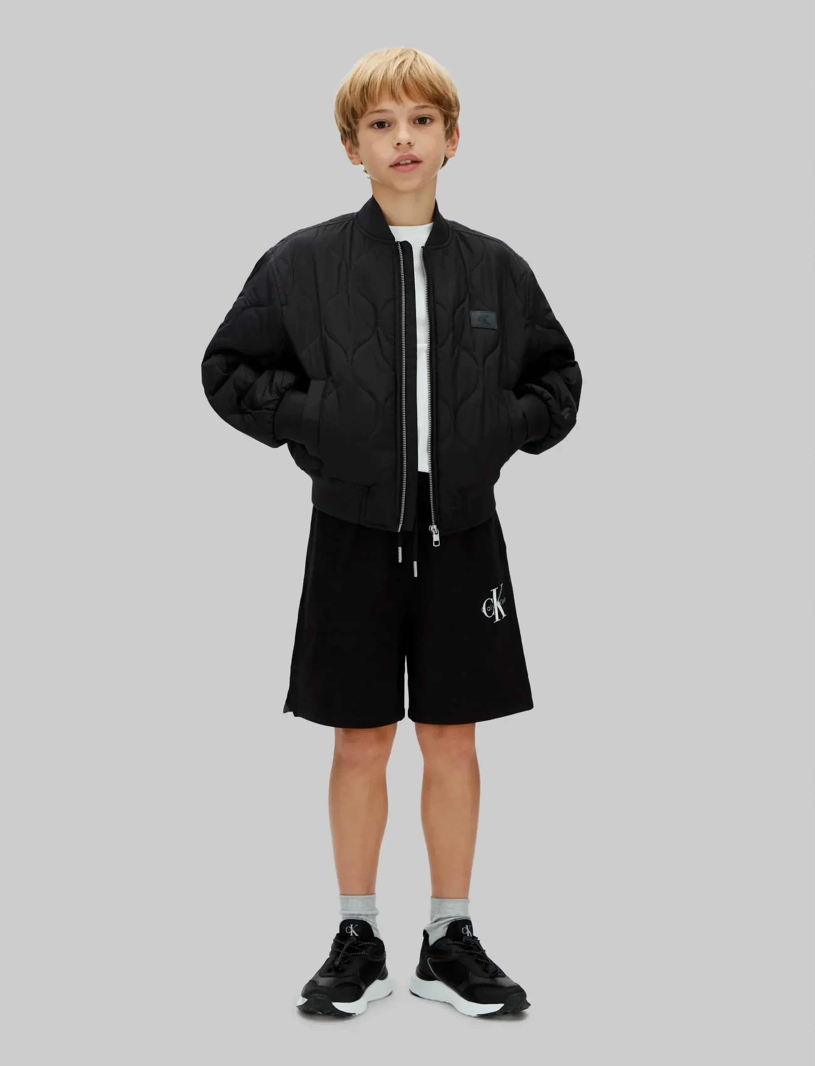 Calvin Klein - MONO LOGO RELAXED SHORTS - sweatshorts - black [csi] 25cw1000175ck - 4