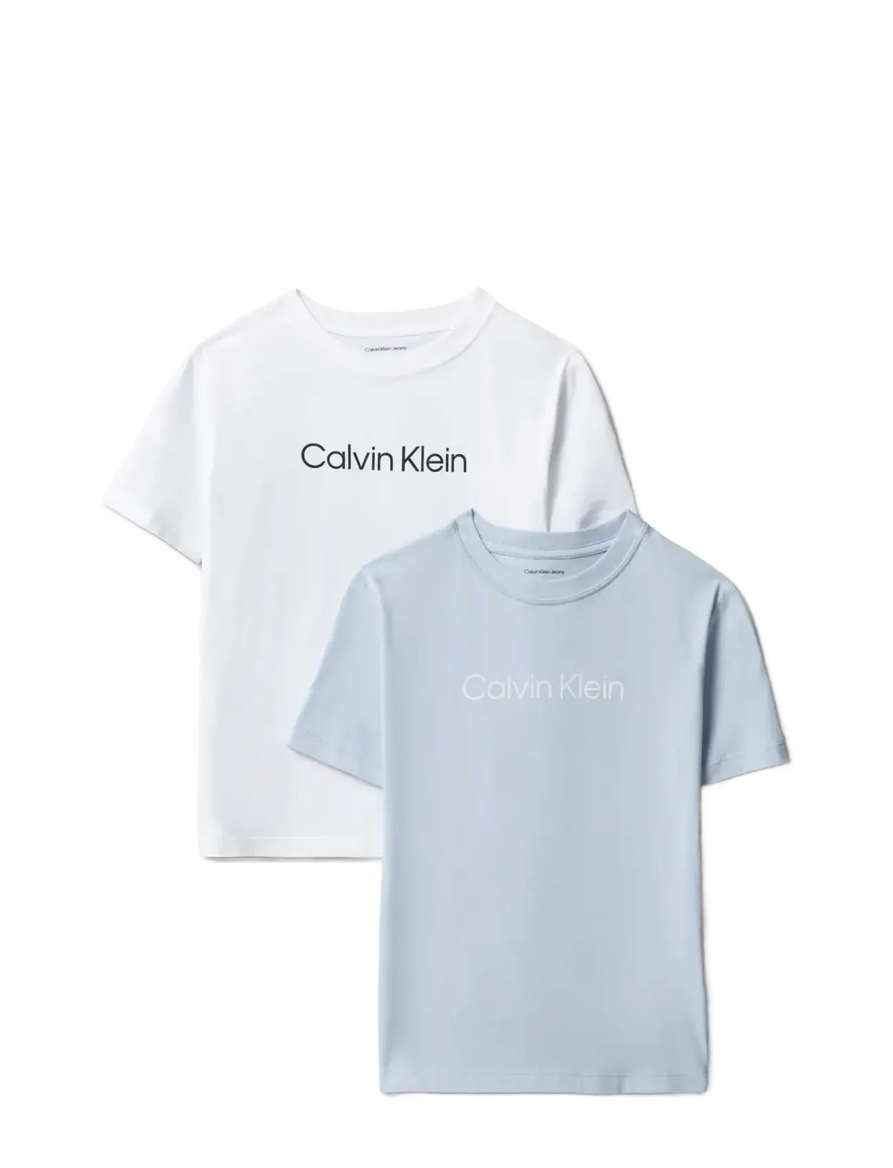 Calvin Klein 2-PACK INST. LOGO SS T-SHIRT - Nouveautés - BRIGHTWHITE KENTUCKYBLUE / white