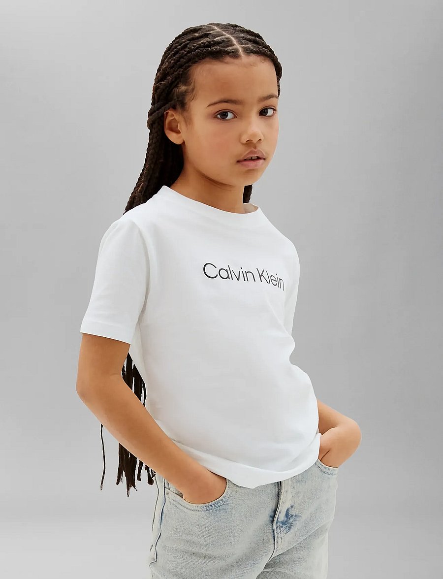 Calvin Klein - 2-PACK INST. LOGO SS T-SHIRT - kurzärmelige - brightwhite kentuckyblue - 0