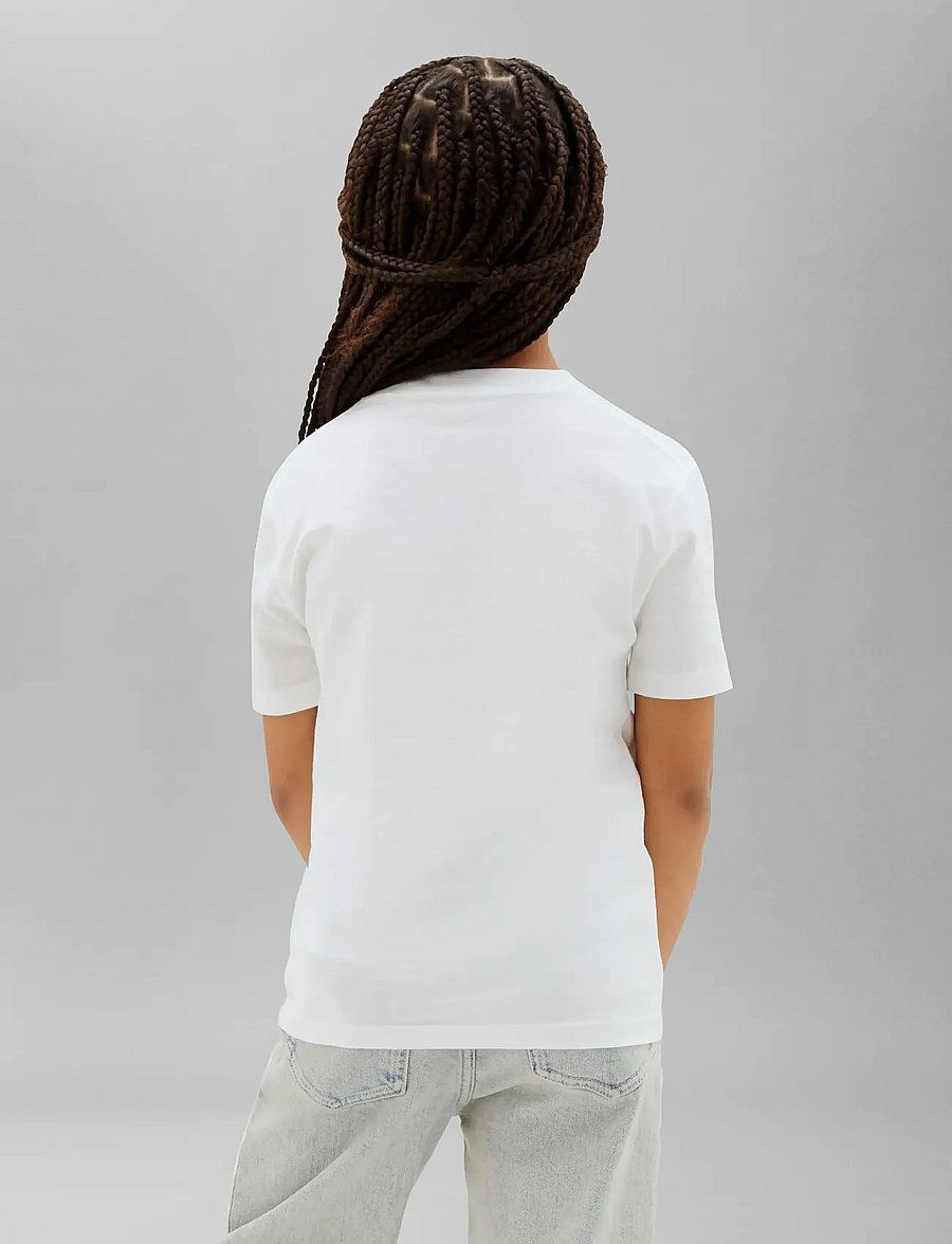 Calvin Klein - 2-PACK INST. LOGO SS T-SHIRT - kurzärmelige - brightwhite kentuckyblue - 2