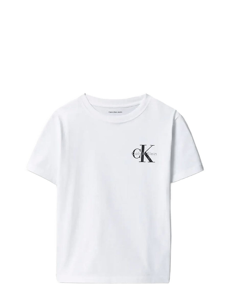 Calvin Klein - SMALL CHEST MONOLOGO SS T-SHIRT - kurzärmelige - bright white - 1