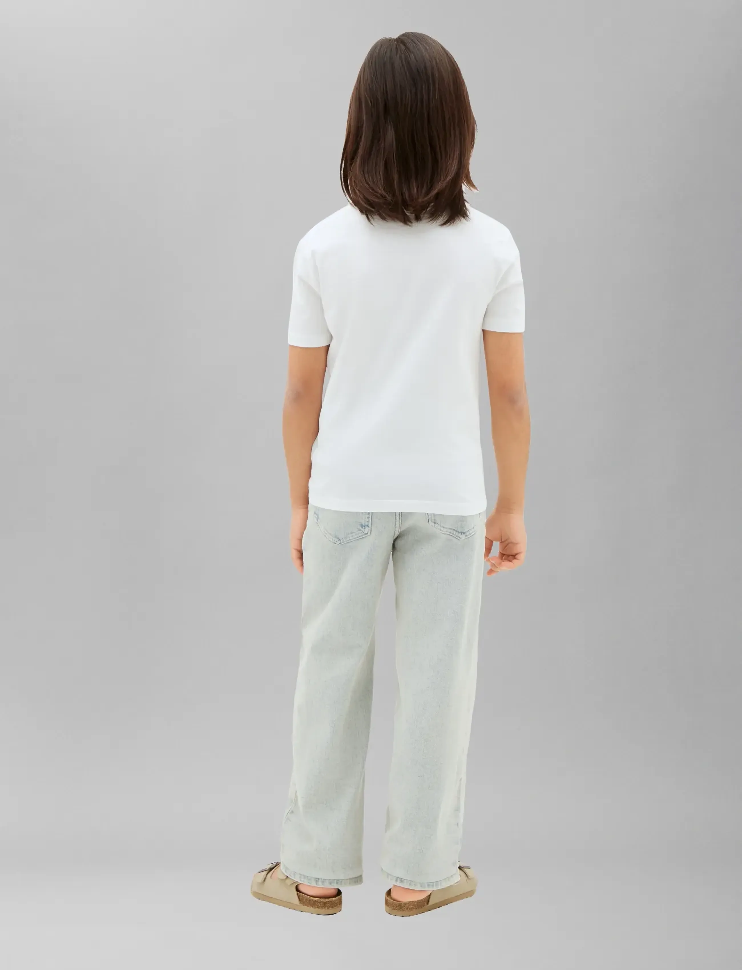 Calvin Klein - SMALL CHEST MONOLOGO SS T-SHIRT - kortærmede t-shirts - bright white - 2