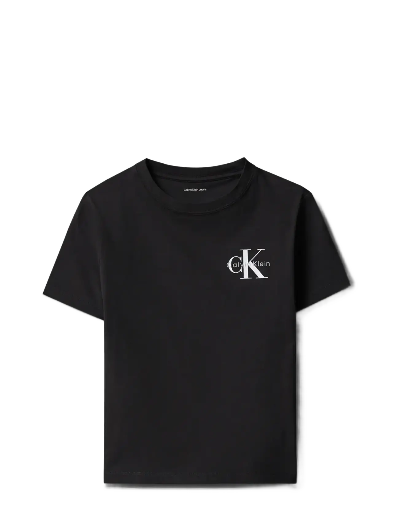 Calvin Klein SMALL CHEST MONOLOGO SS T-SHIRT - Clothing - PVH BLACK / black