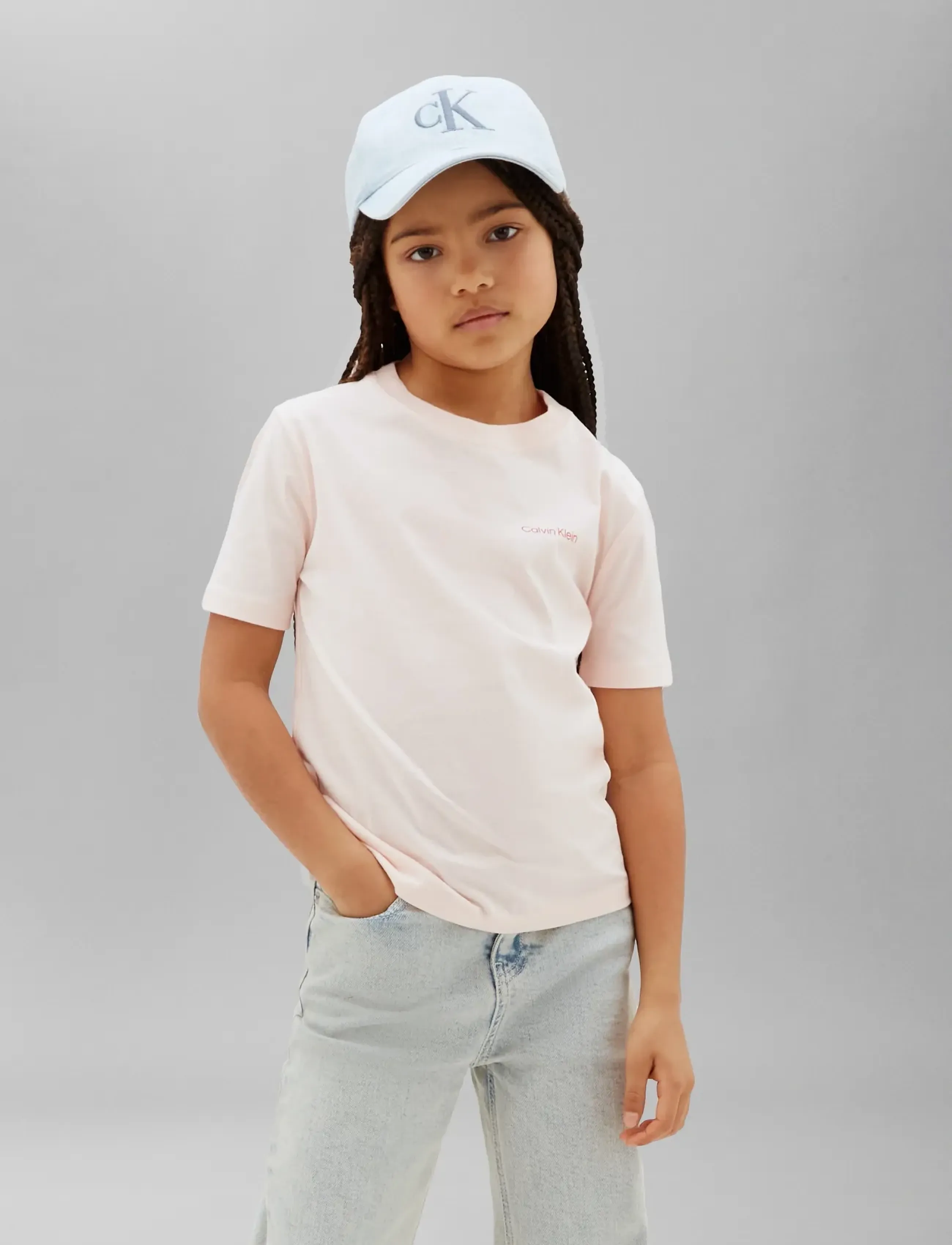 Calvin Klein Small Chest Inst.logo Ss T-Shirt, 170, Pink, T-Shirts > Kortærmede, Børn
