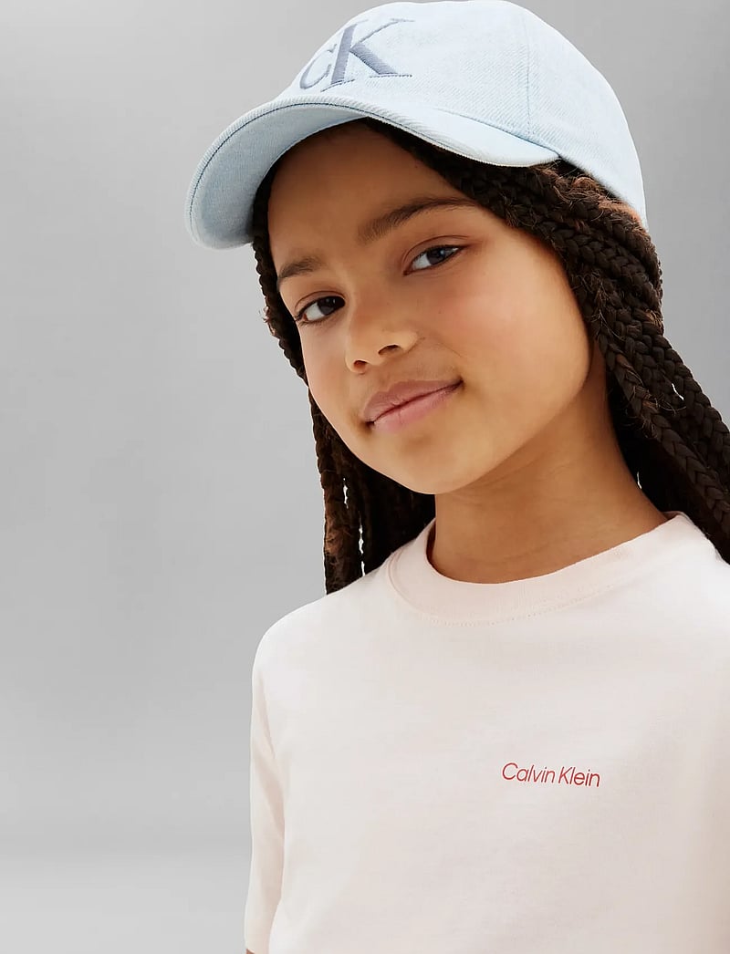 Calvin Klein - SMALL CHEST INST.LOGO SS T-SHIRT - kurzärmelige - mangano calcite - 3
