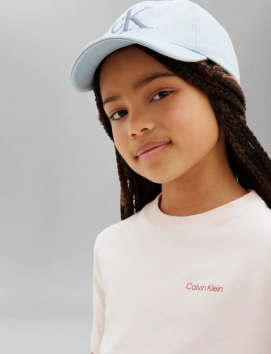 Calvin Klein - SMALL CHEST INST.LOGO SS T-SHIRT - kortærmede t-shirts - mangano calcite - 3