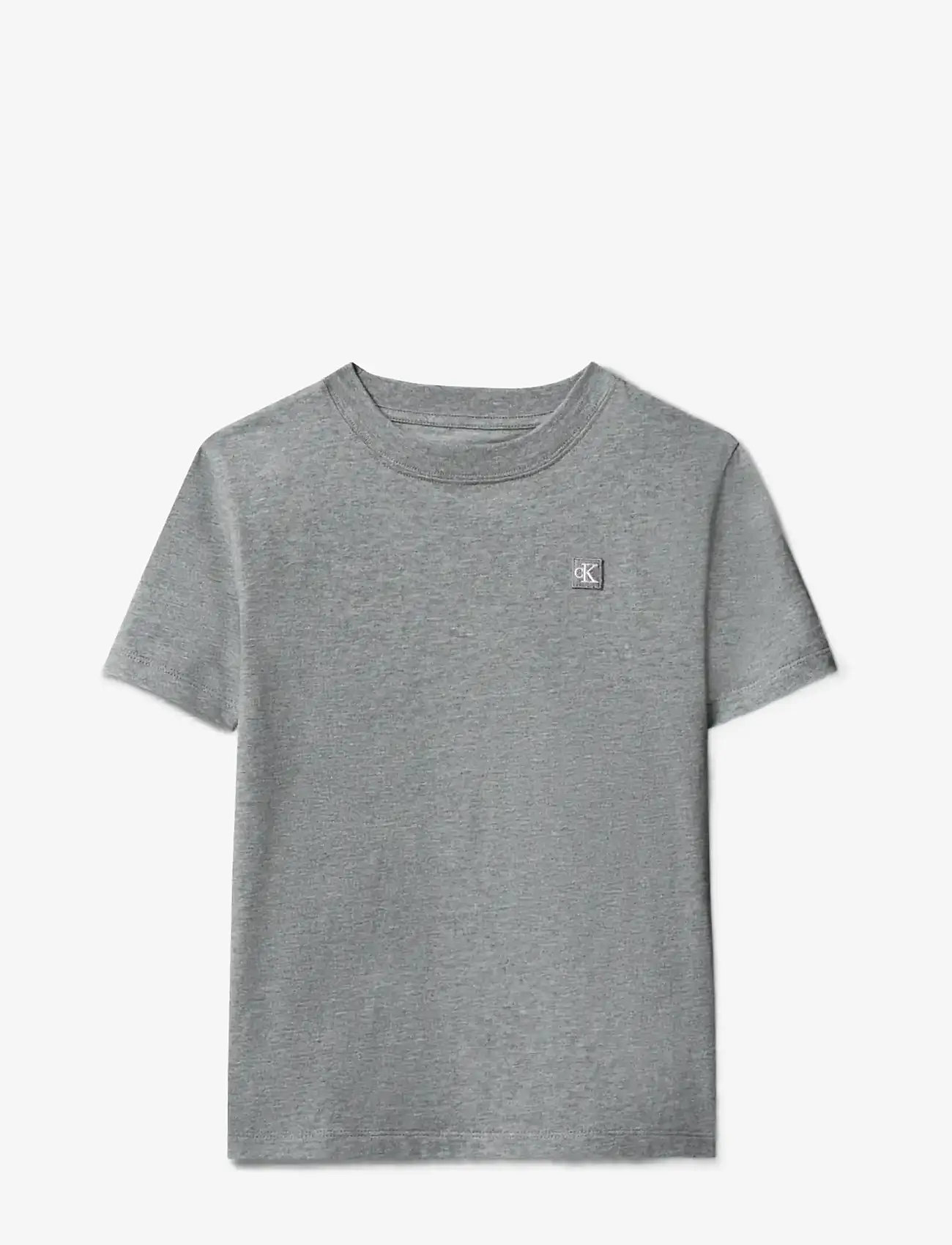 Calvin Klein - MINI BADGE REG T-SHIRT - korte mouwen - medium grey heather - 1