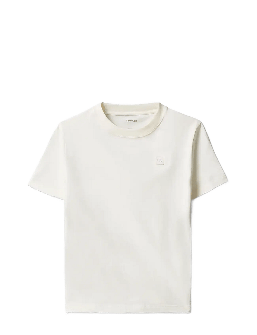 Calvin Klein - MINI BADGE REG T-SHIRT - kortærmede t-shirts - tofu - 1