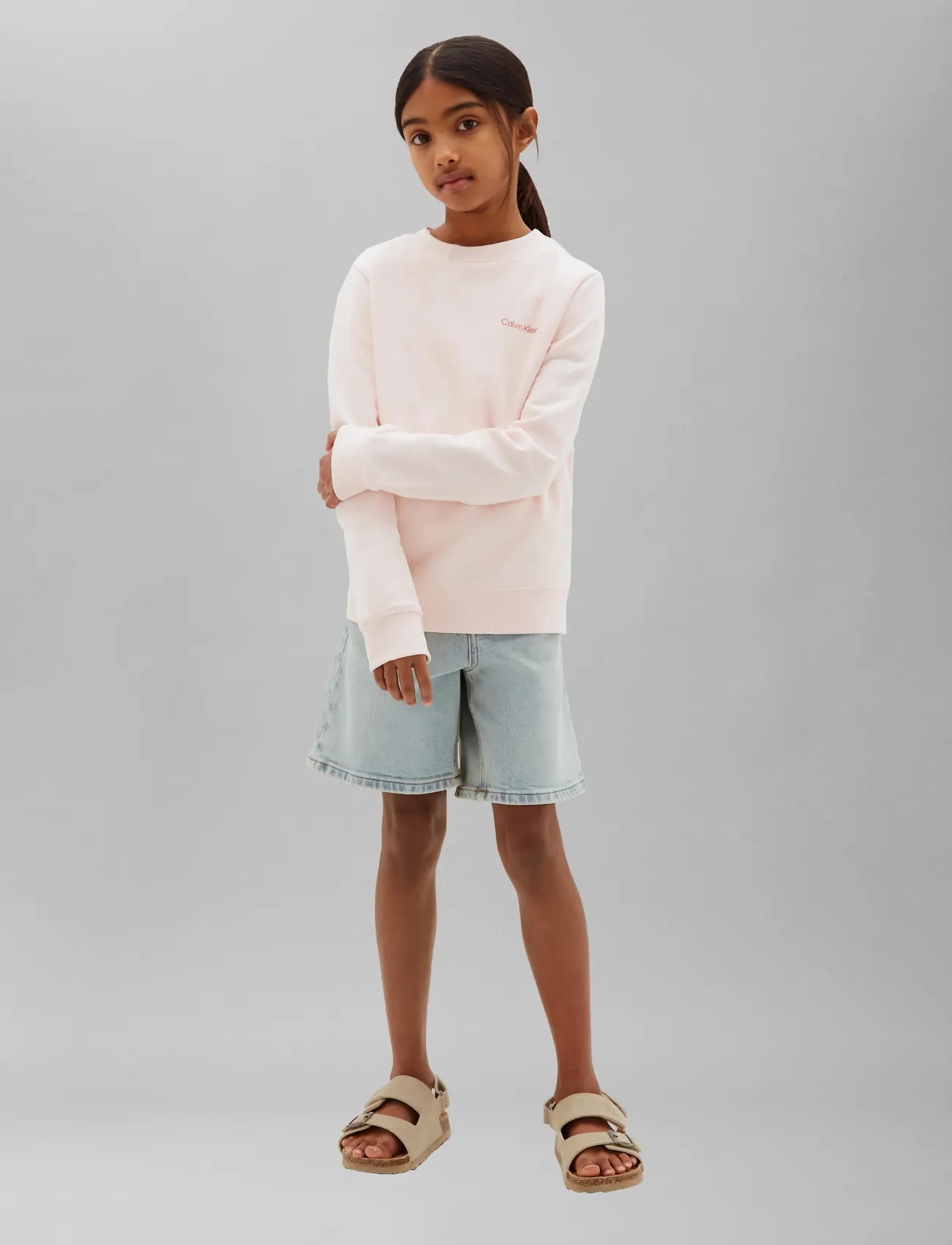 Calvin Klein - SMALL CHEST INST. LOGO REG CN - sweatshirts - mangano calcite - 4