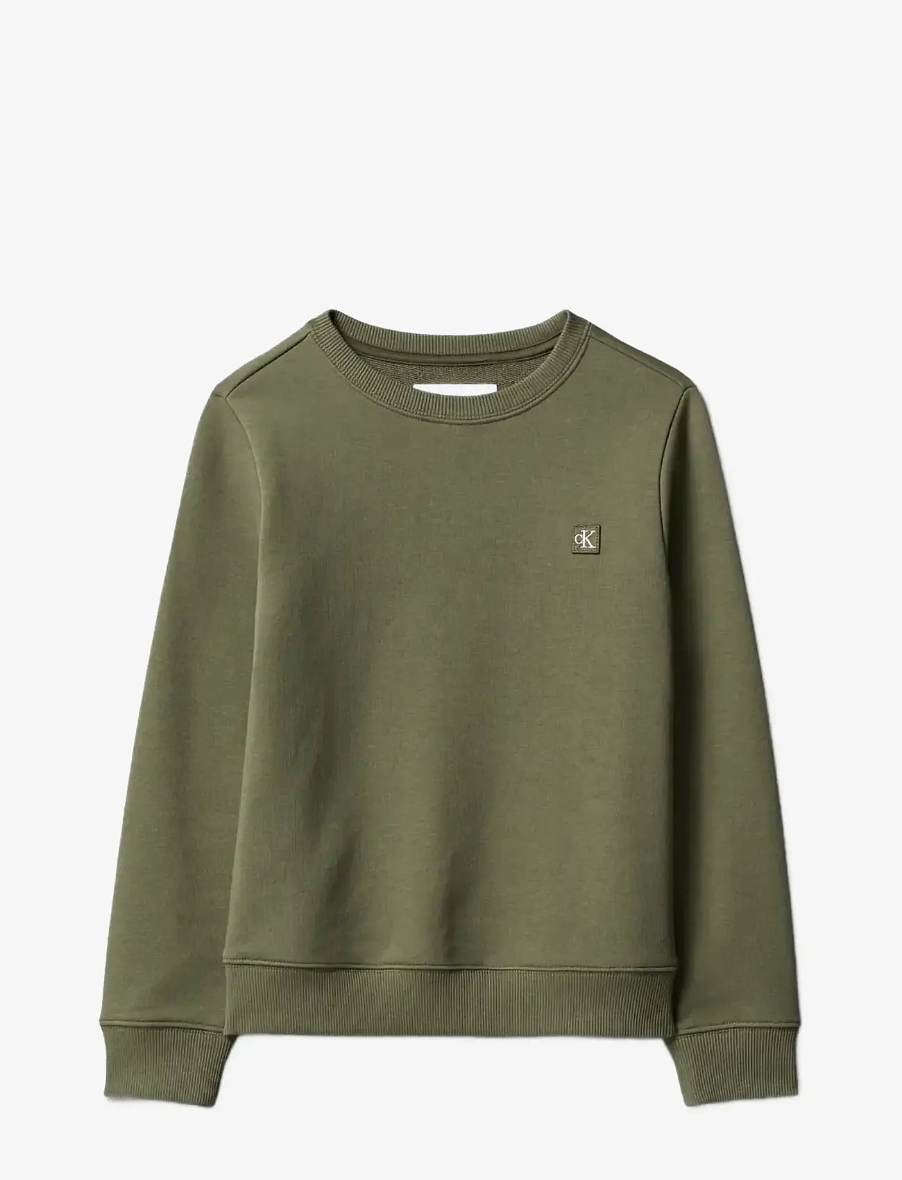 Calvin Klein - MINI BADGE CN - sweatshirts - dusty olive - 1