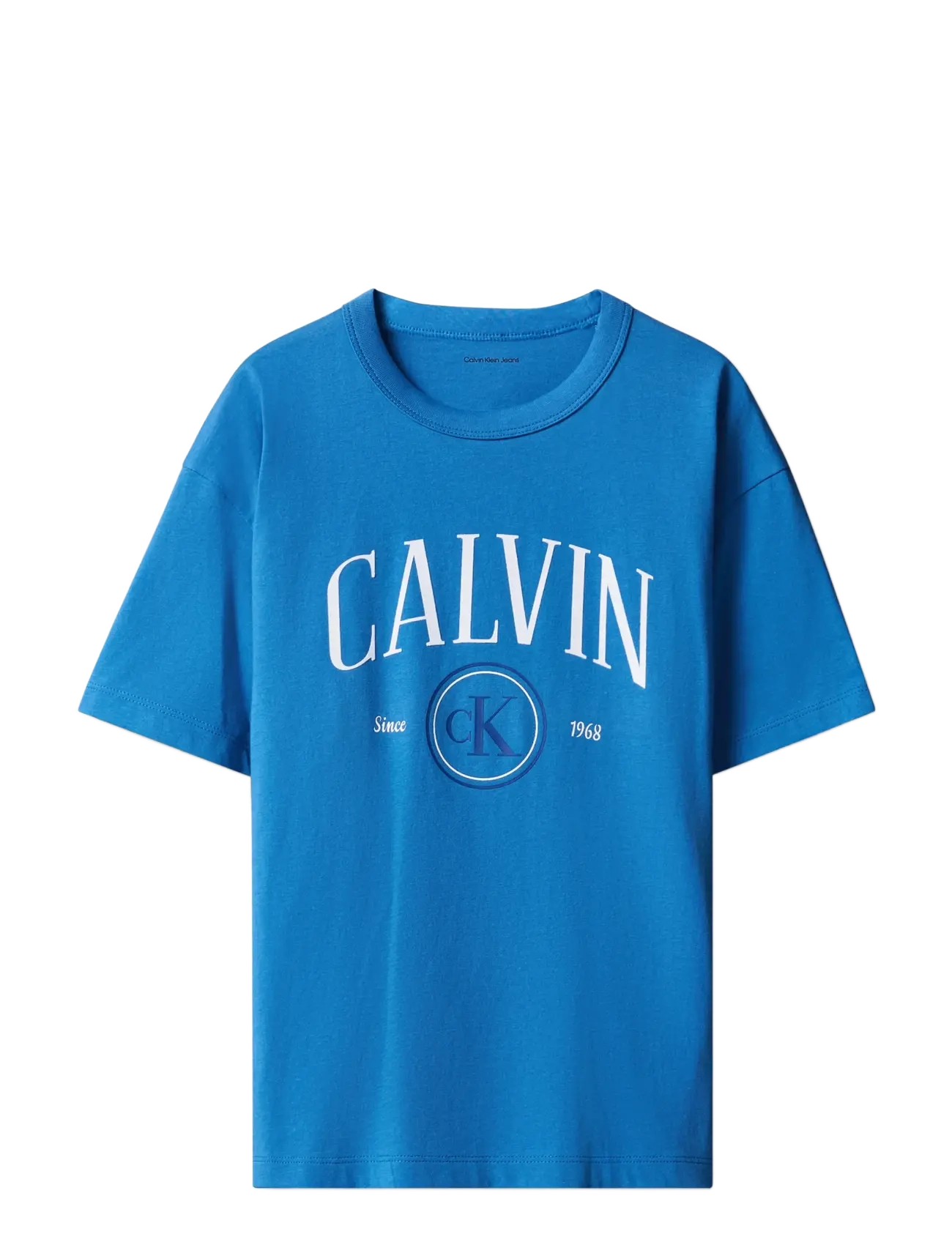 Calvin Klein CALIVIN CK CIRCLE SS T-SHIRT - Back to school - VALLARTA BLUE / blue