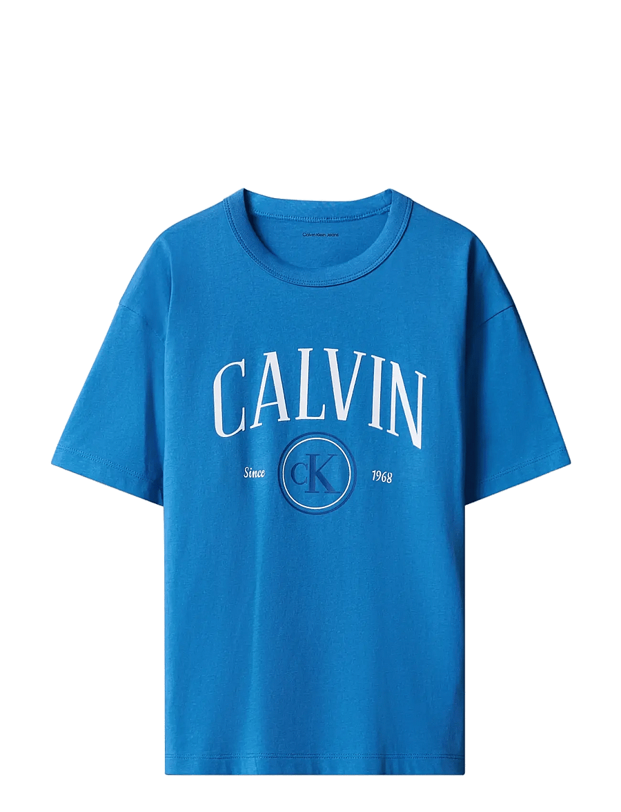 Calvin Klein - CALIVIN CK CIRCLE SS T-SHIRT - lühikeste varrukatega t-särgid - vallarta blue - 1
