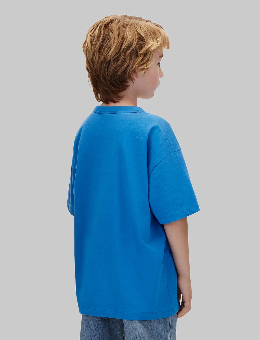 Calvin Klein - CALIVIN CK CIRCLE SS T-SHIRT - lühikeste varrukatega t-särgid - vallarta blue - 2