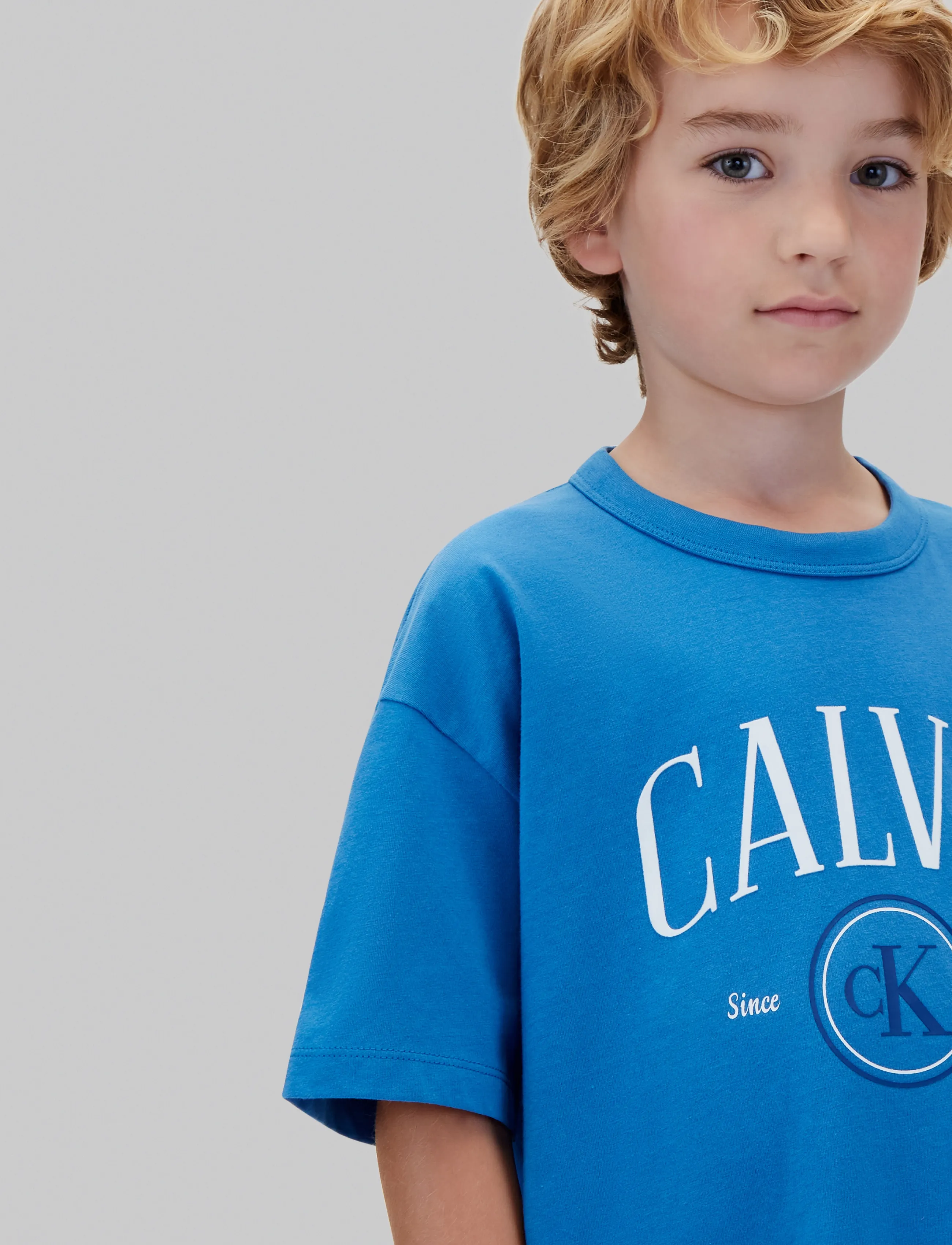 Calvin Klein - CALIVIN CK CIRCLE SS T-SHIRT - vallarta blue - 4