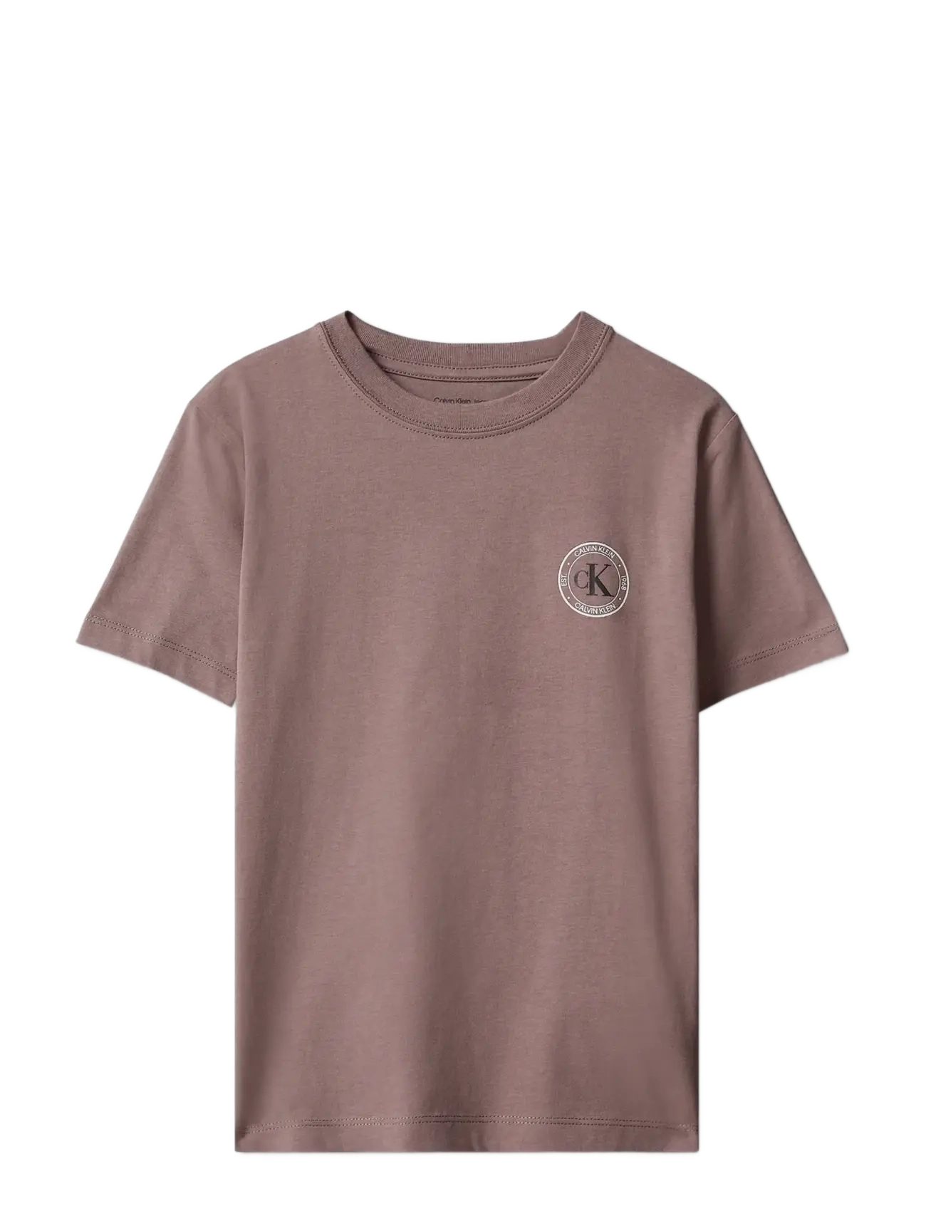 Calvin Klein - CK SMALL CHEST CIRCLE SS T-SHIRT - iron - 1