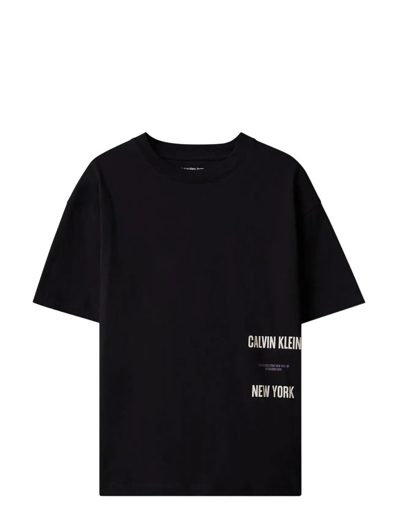Calvin Klein INTEREST PLACEMENT AW SS T-SHIRT - Back to school - PVH BLACK / black