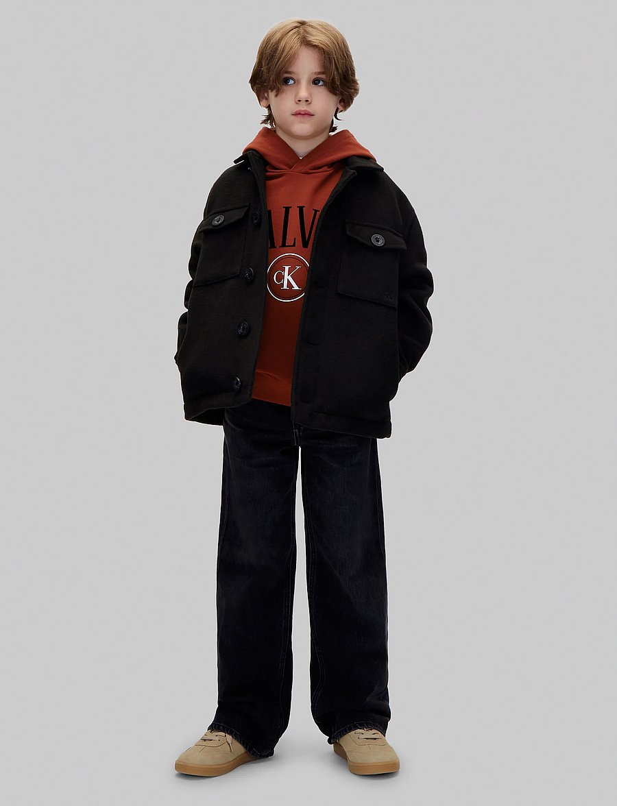 Calvin Klein - CALVIN CK CIRCLE HOODIE - kapuutsiga pusad - fired brick - 5