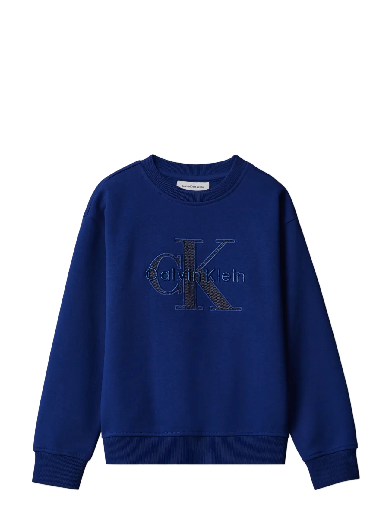 Calvin Klein SEASONAL MONOLOGO CN SWEATSHIRT - Back to school - ESTATE BLUE / navy