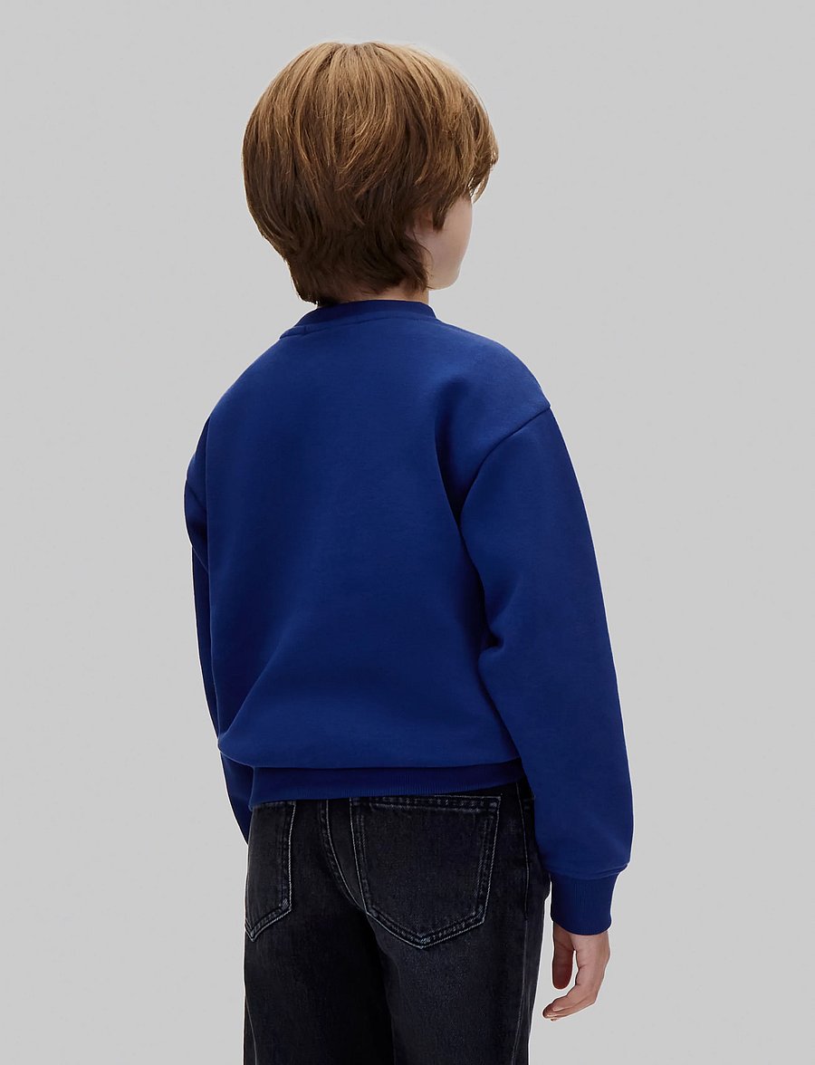Calvin Klein - SEASONAL MONOLOGO CN SWEATSHIRT - dressipluusid - estate blue - 2