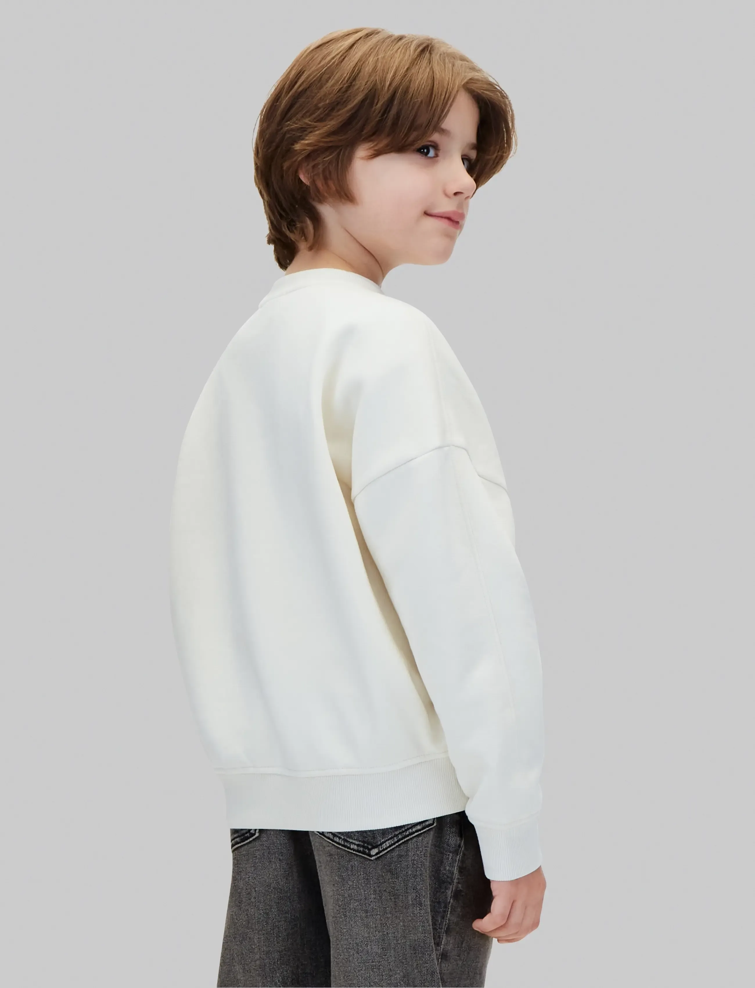 Calvin Klein - CALVIN APPLIQUE CN SWEATSHIRT - turtledove - 2