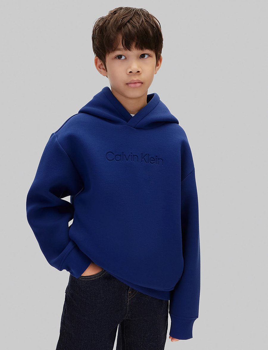 Calvin Klein - CK SCUBA HOODIE - kapuutsiga pusad - estate blue - 0