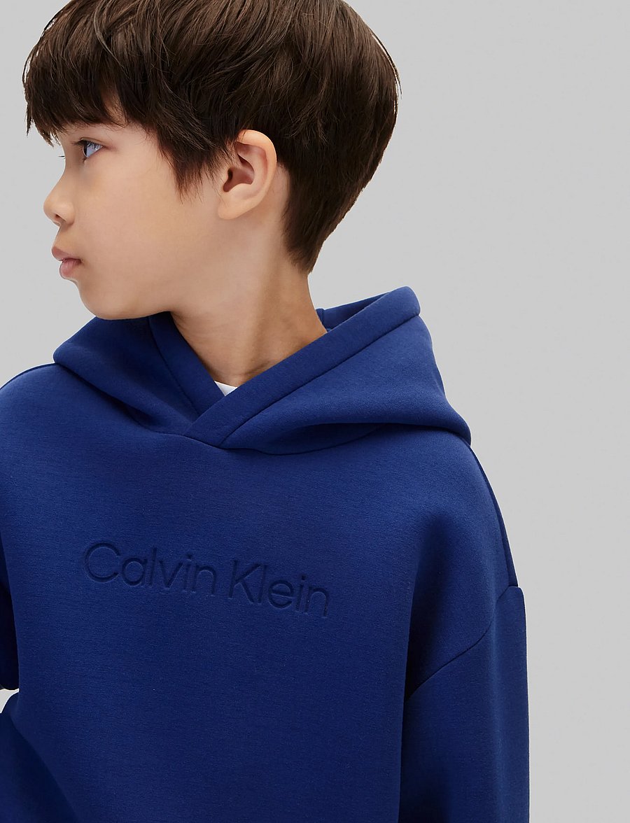 Calvin Klein - CK SCUBA HOODIE - kapuutsiga pusad - estate blue - 4