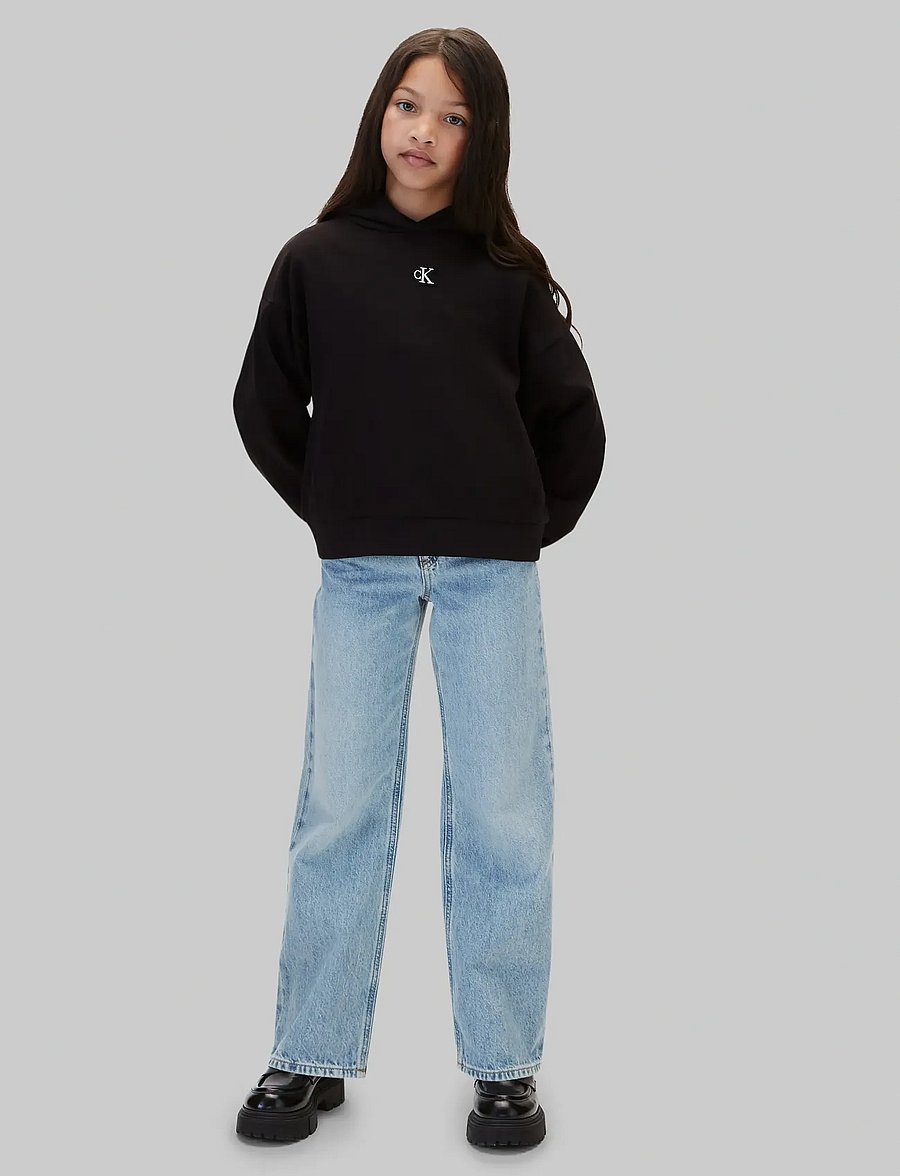 Calvin Klein - CK BADGE HOODIE - hoodies - pvh black - 0