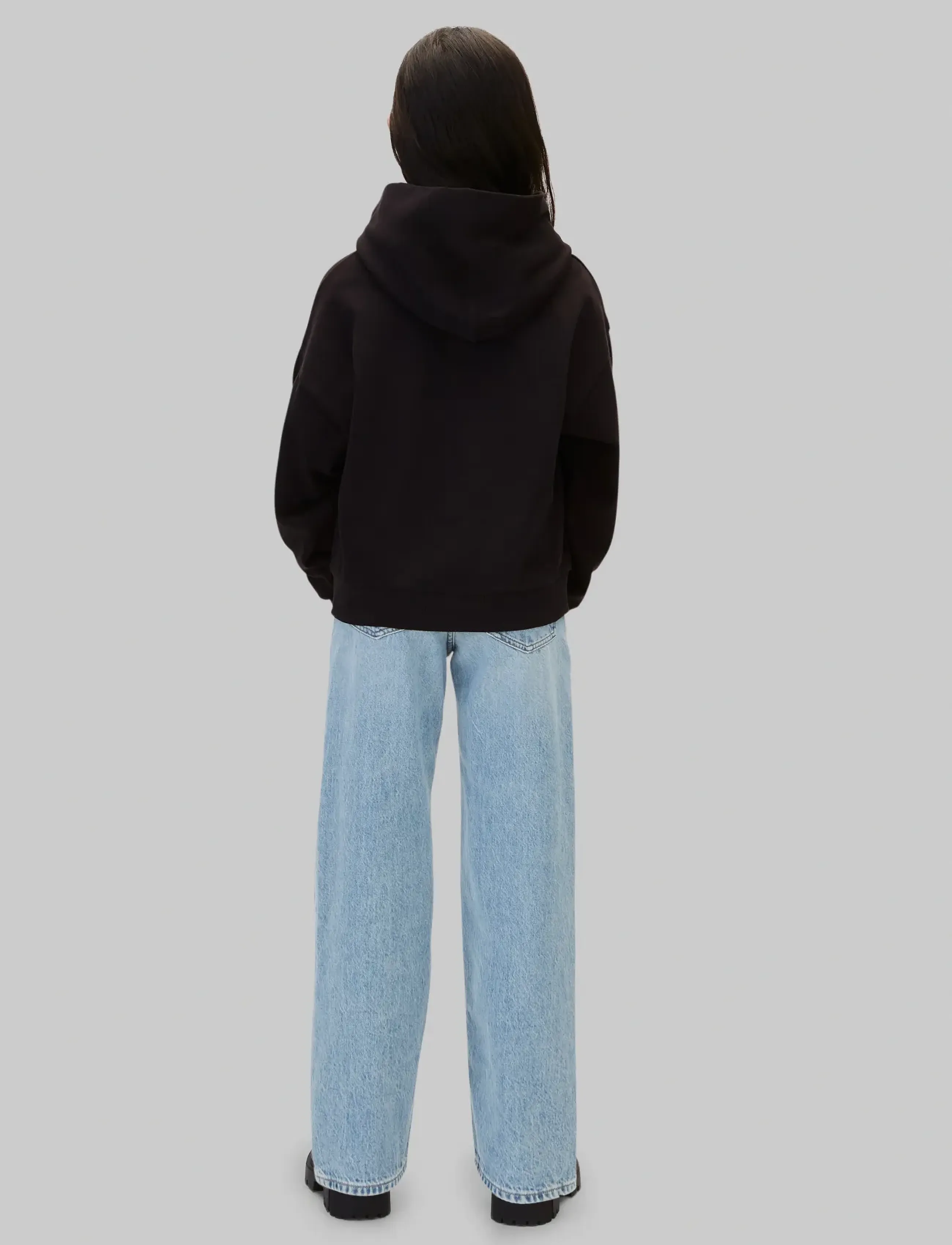 Calvin Klein - CK BADGE HOODIE - efterårstøj - pvh black - 3