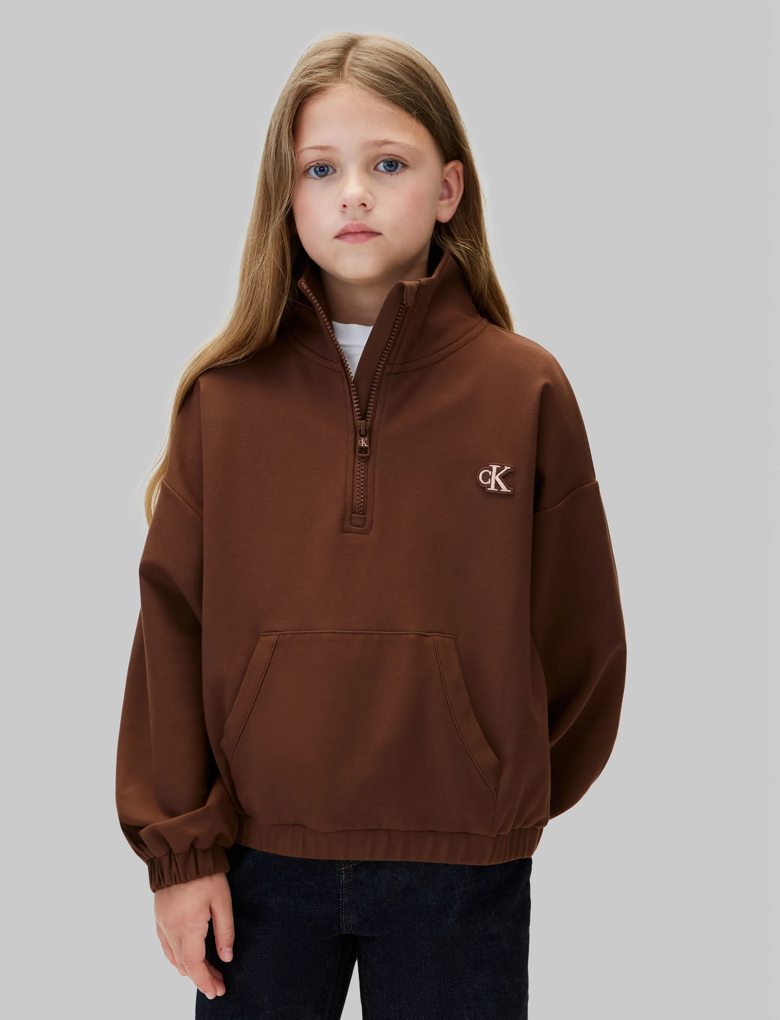 Calvin Klein - PUNTO HALF-ZIP - rocky road - 3