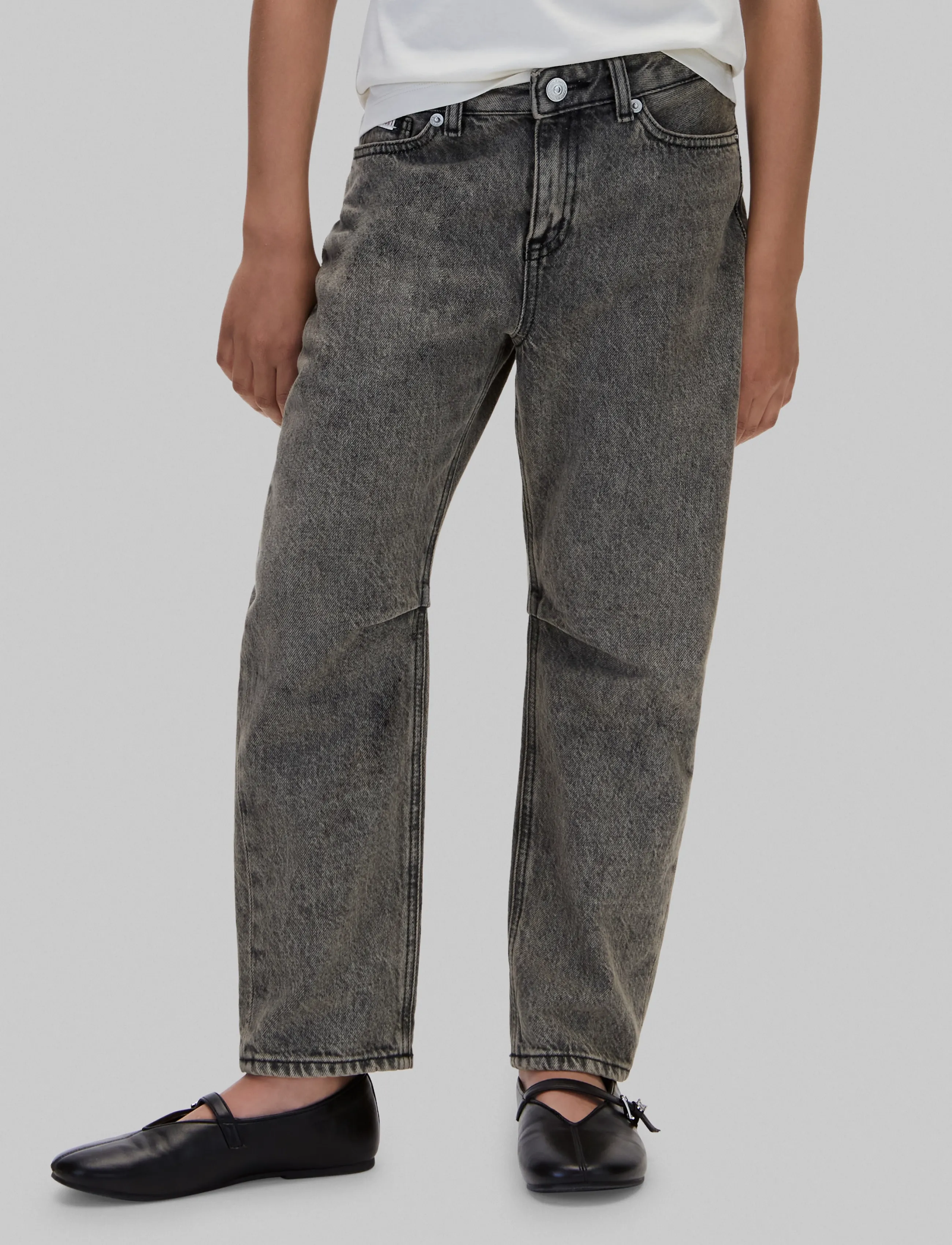 Calvin Klein - HR BARREL LEG JEANS ONYX - onyx black - 2
