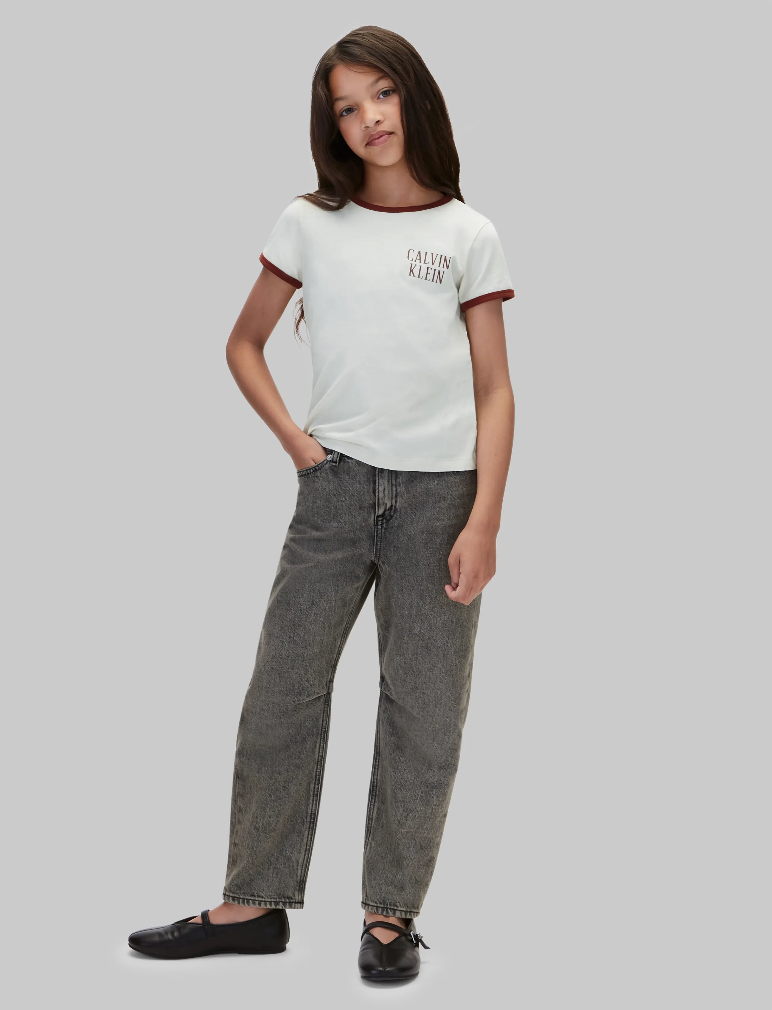 Calvin Klein - HR BARREL LEG JEANS ONYX - onyx black - 5