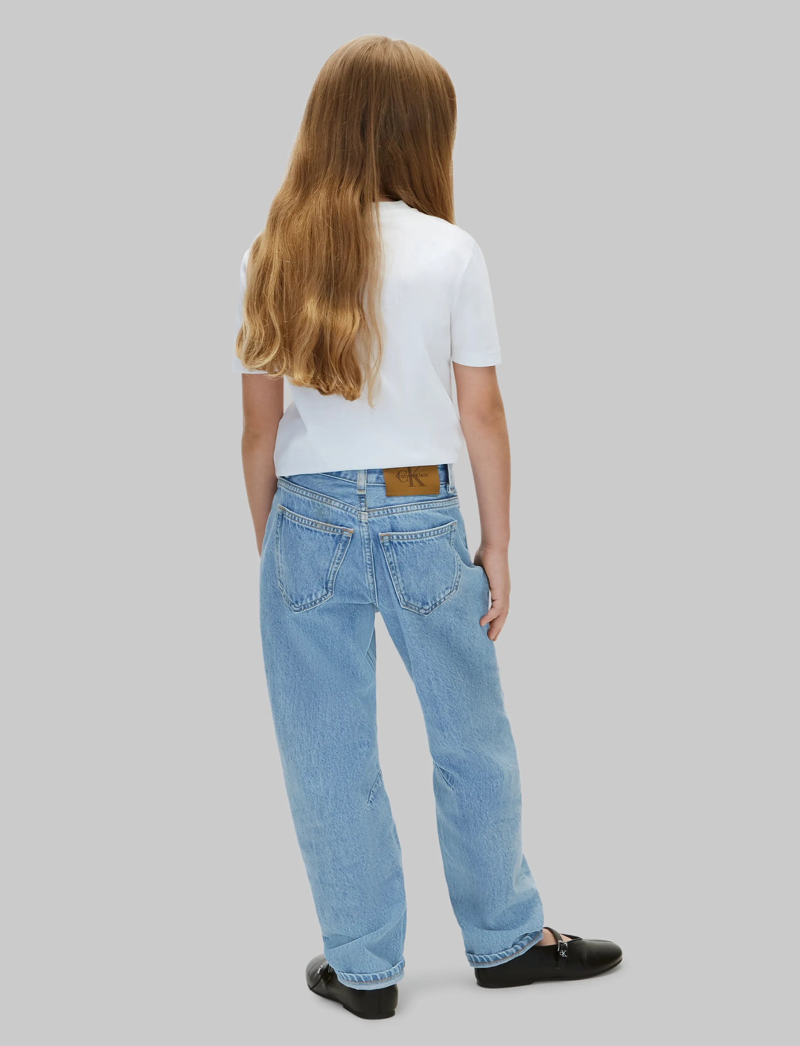 Calvin Klein - HR BARREL LEG STONE MID BLUE - stone mid blue wash - 5