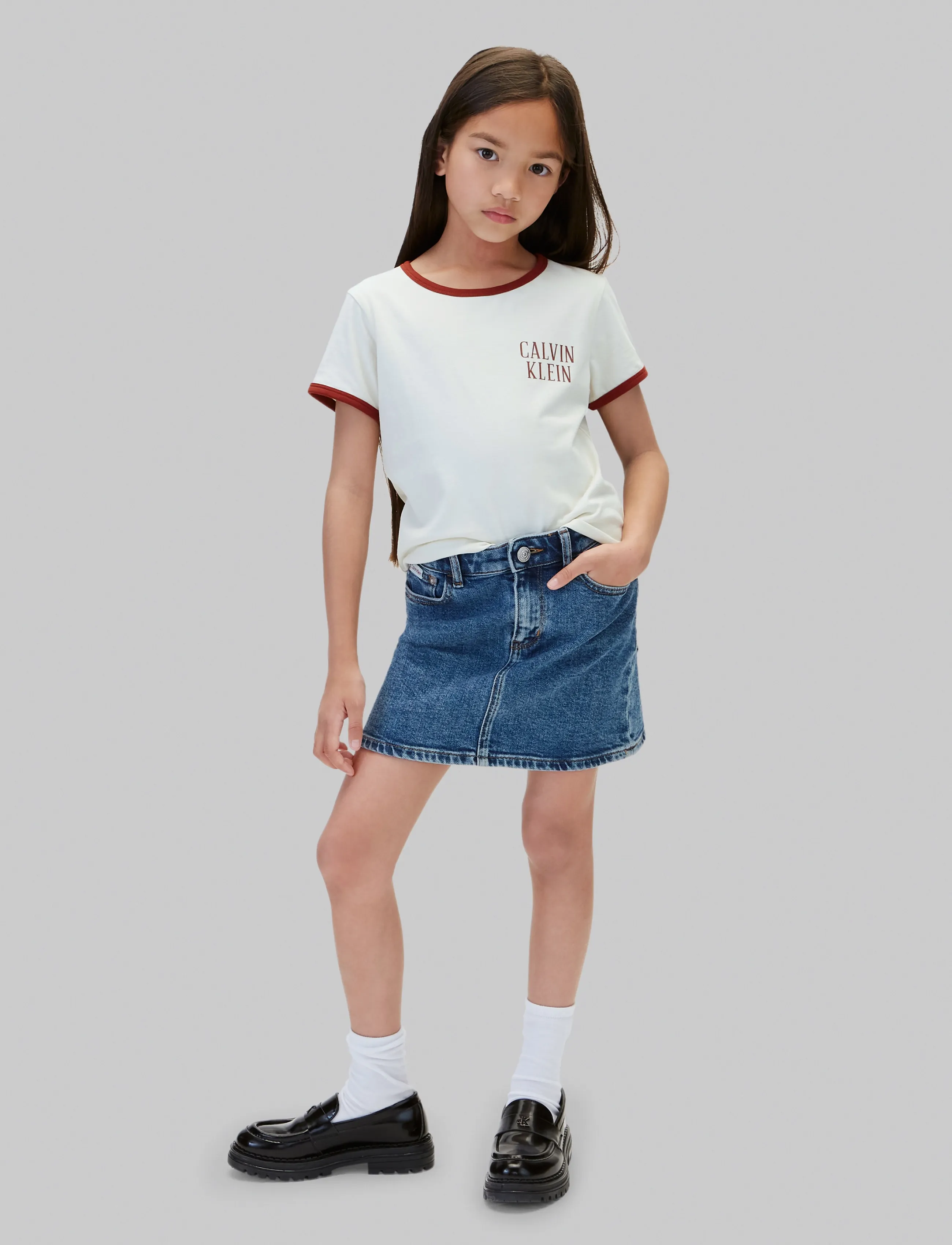 Calvin Klein - HERO DENIM SKIRT BECKFORD BLUE - beckford - 5