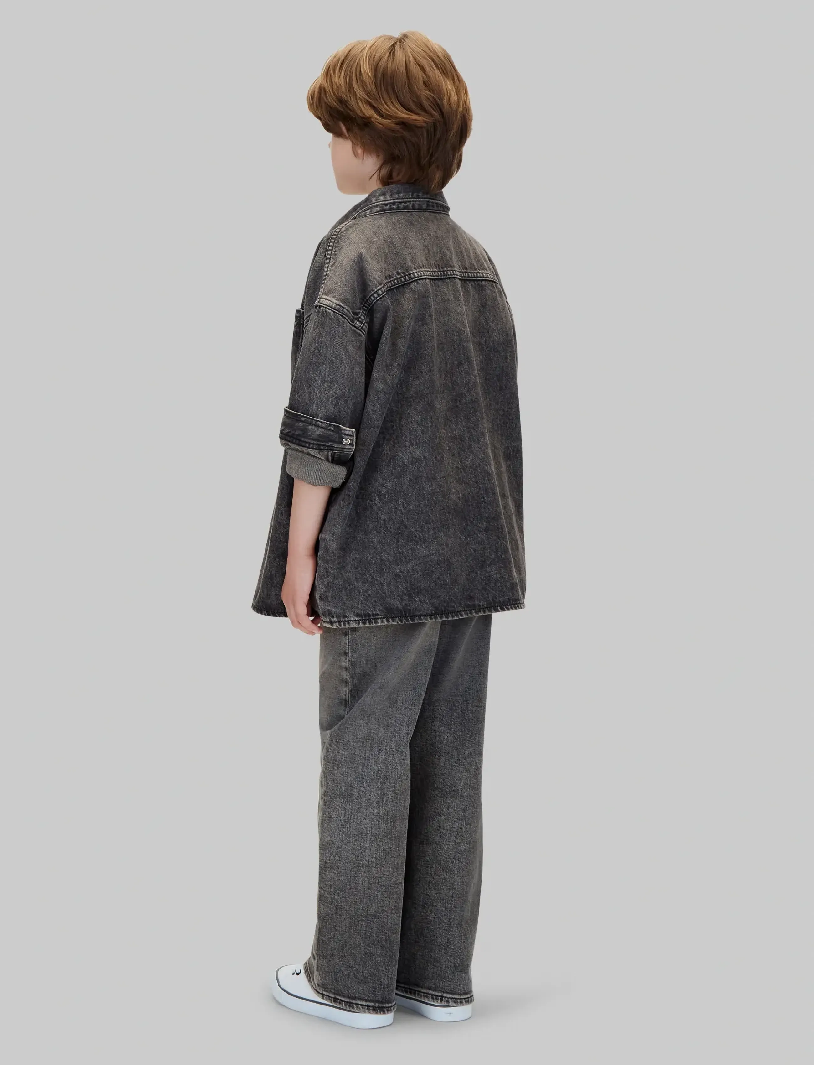 Calvin Klein - DENIM OVERSHIRT ONYX BLACK - denim jackets - onyx black - 2