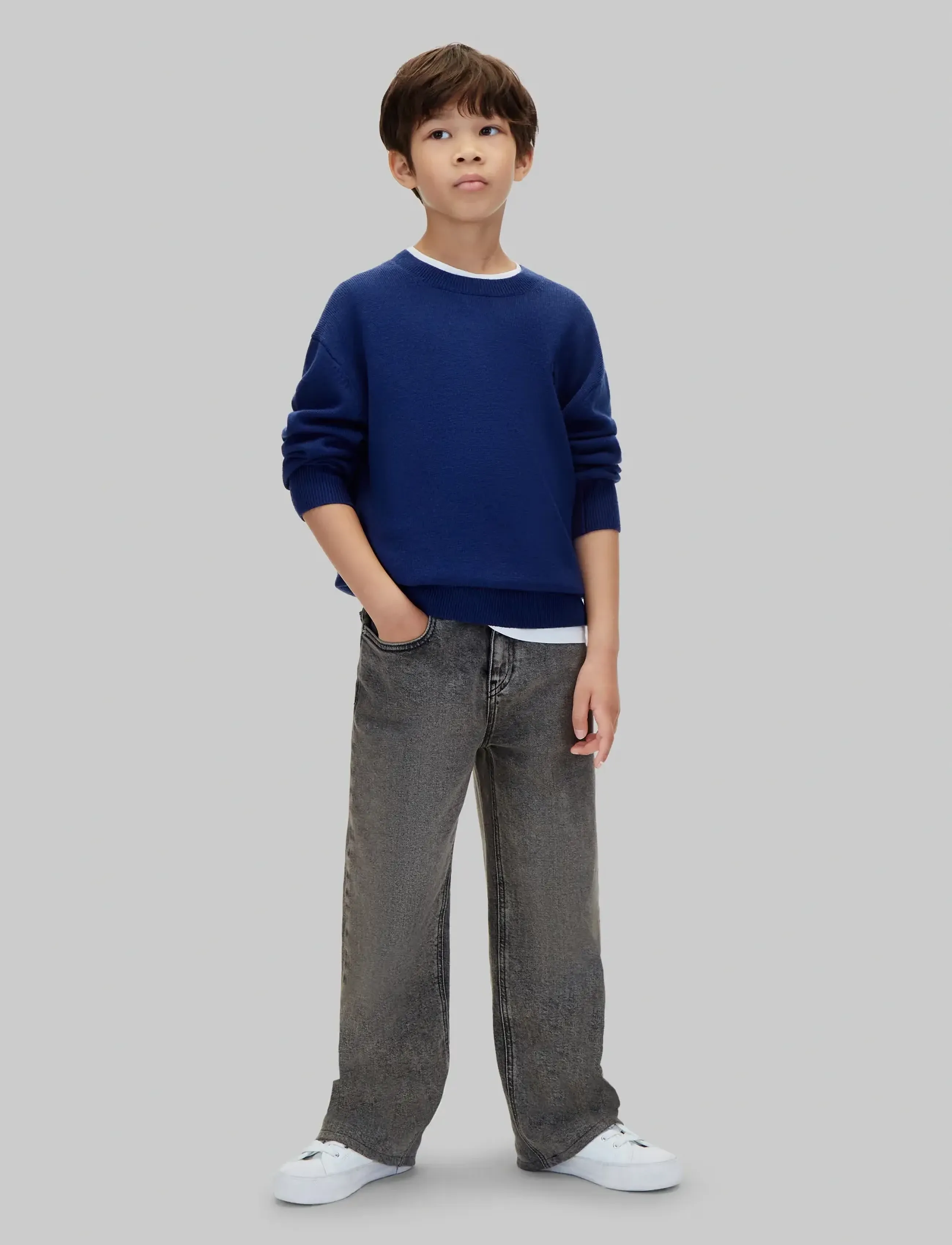 Calvin Klein - CK MERINO OVERSIZED SWEATER - pullover - estate blue - 0