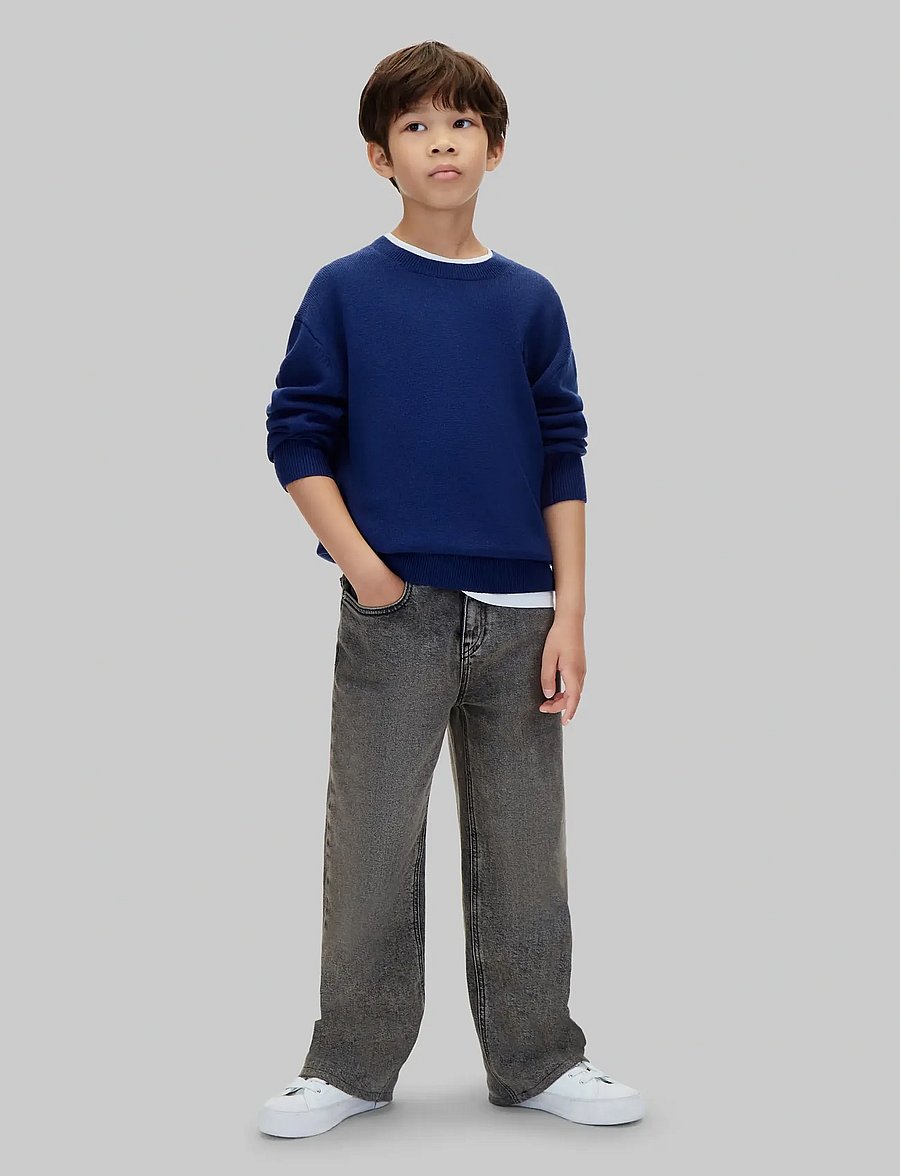 Calvin Klein - CK MERINO OVERSIZED SWEATER - pullover - estate blue - 0