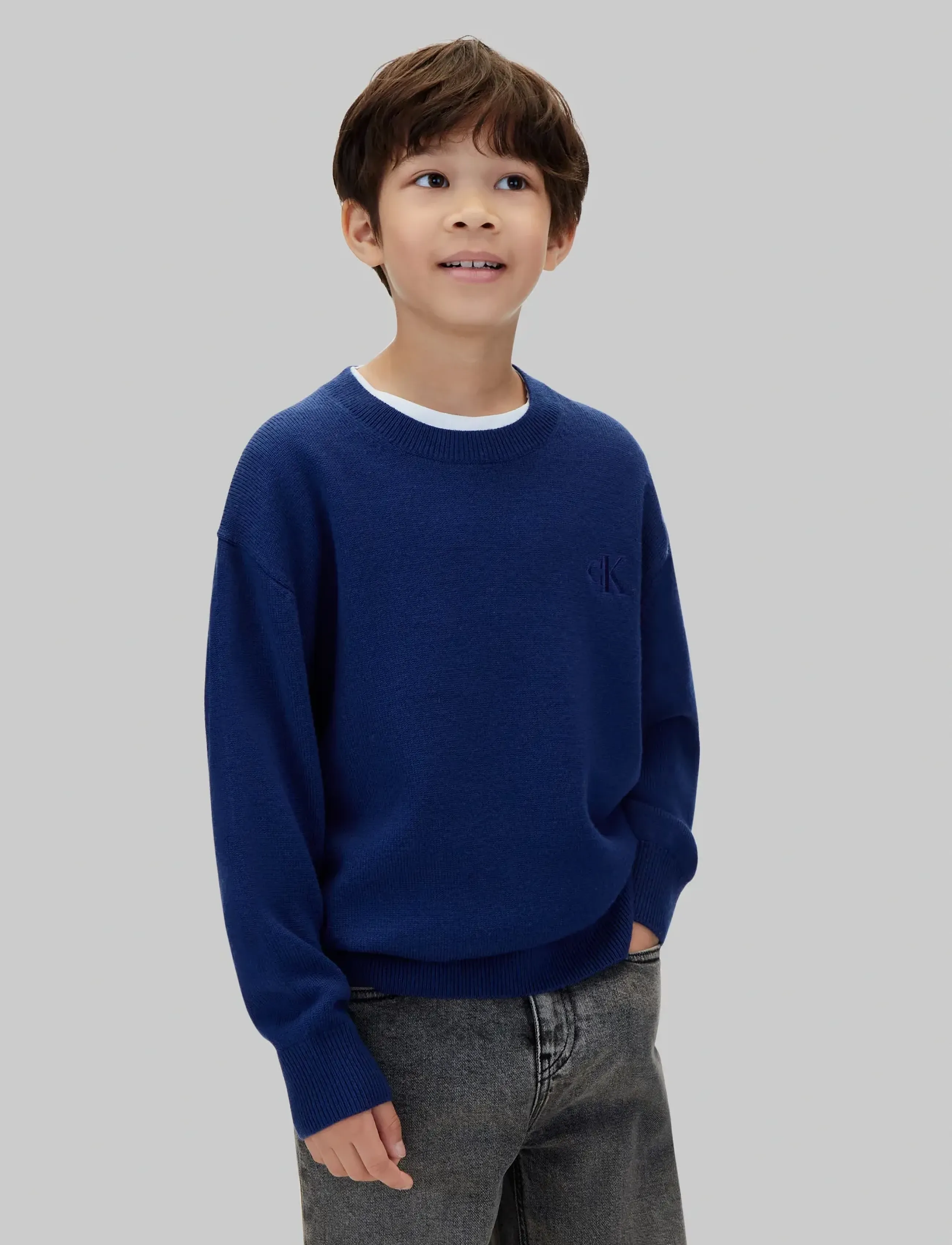 Calvin Klein - CK MERINO OVERSIZED SWEATER - pullover - estate blue - 3
