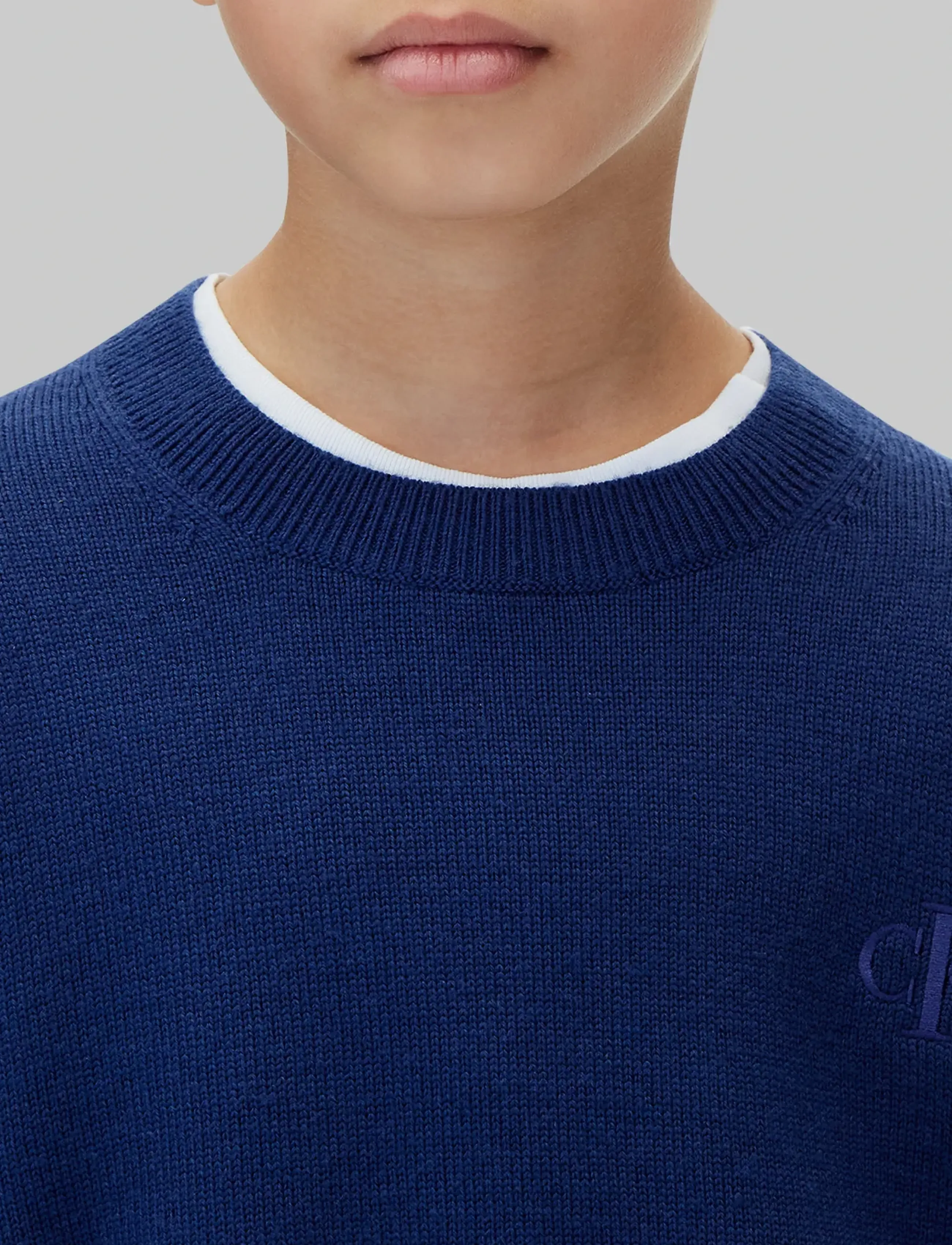 Calvin Klein - CK MERINO OVERSIZED SWEATER - pullover - estate blue - 4