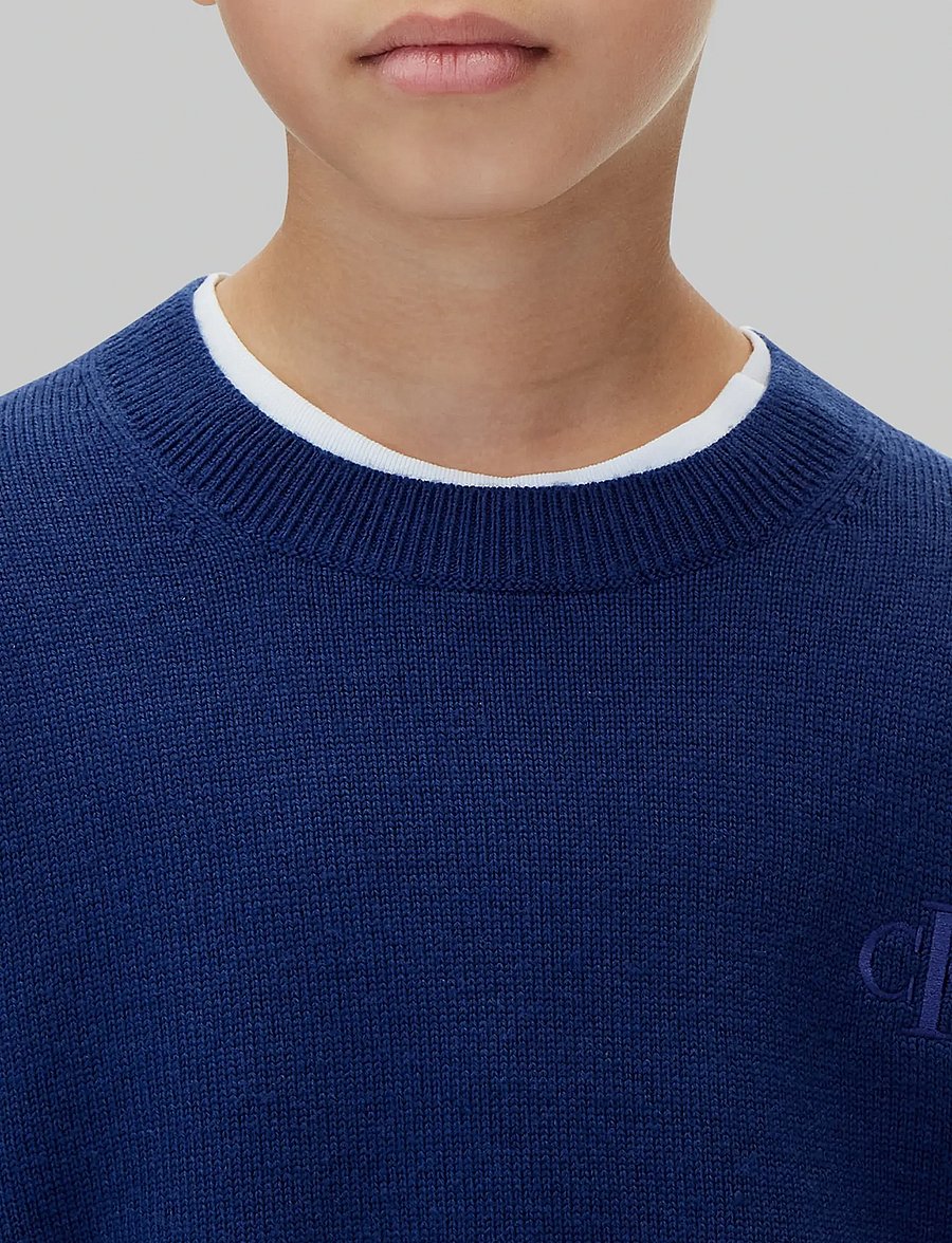 Calvin Klein - CK MERINO OVERSIZED SWEATER - pullover - estate blue - 4