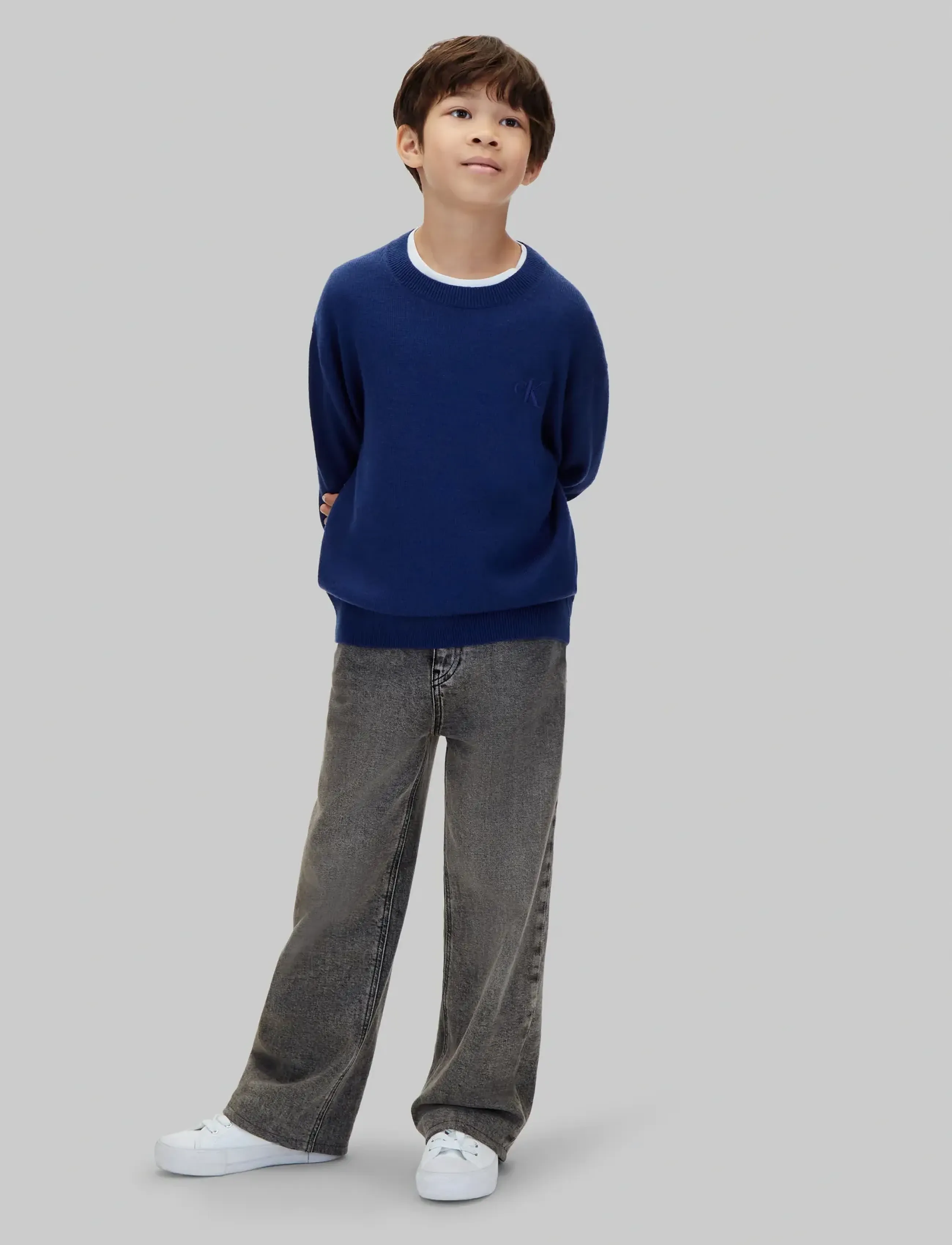 Calvin Klein - CK MERINO OVERSIZED SWEATER - pullover - estate blue - 5