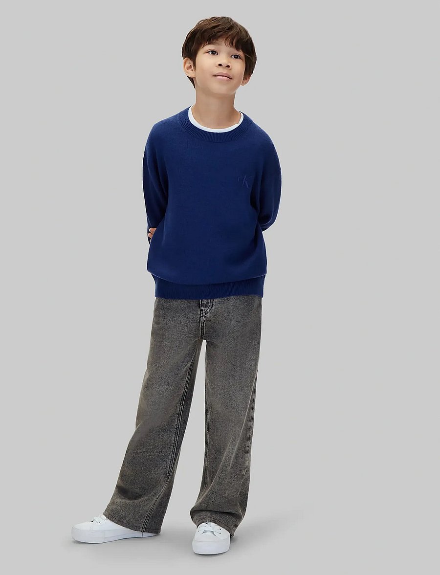 Calvin Klein - CK MERINO OVERSIZED SWEATER - pullover - estate blue - 5